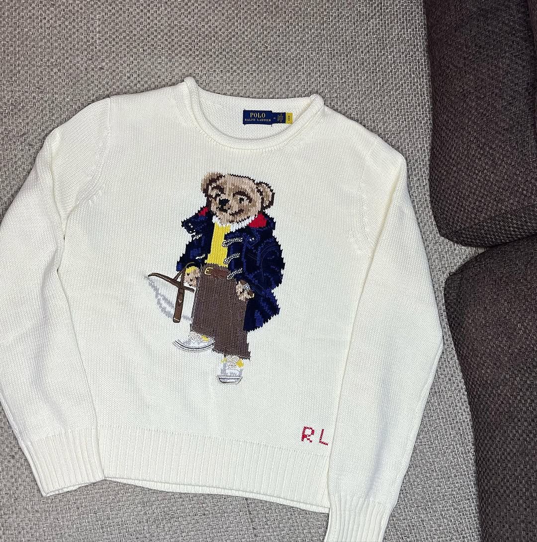 Polo Ralph Lauren Cotton sweater with Polo Bear by Polo Ralph Lauren Size M / US 6-8 / IT 42-44 - 1 Thumbnail