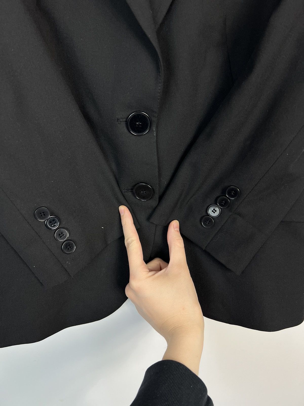 Mugler × Thierry Mugler × Vintage Rare Blazer Thierry Mugler Black Vintage 80’s Women Size S / US 4 / IT 40 - 7 Thumbnail