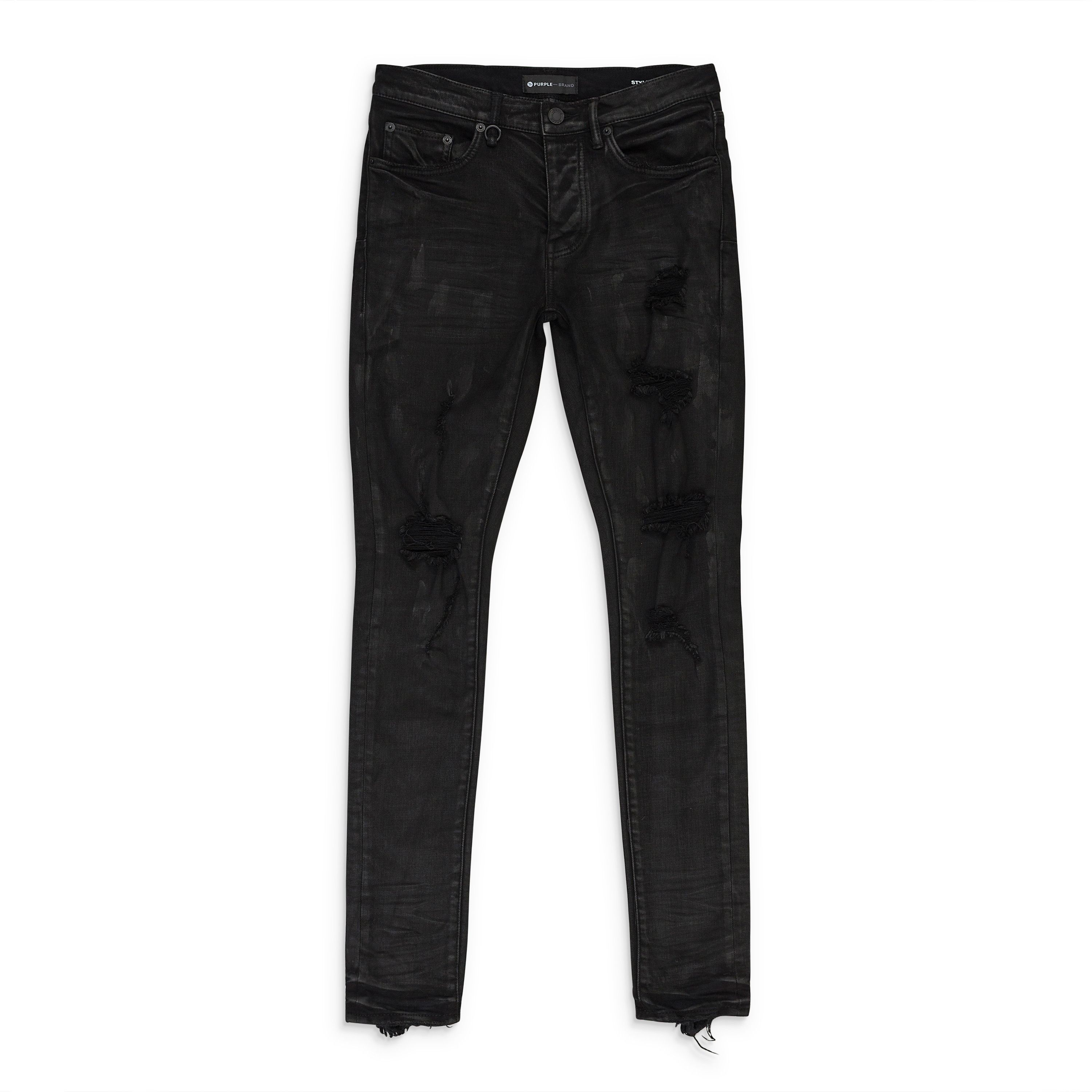 あんり Purple Brand 29 正規品 us drip Purple Brand Purple brand Oil Spill distressed jeans drip amiri