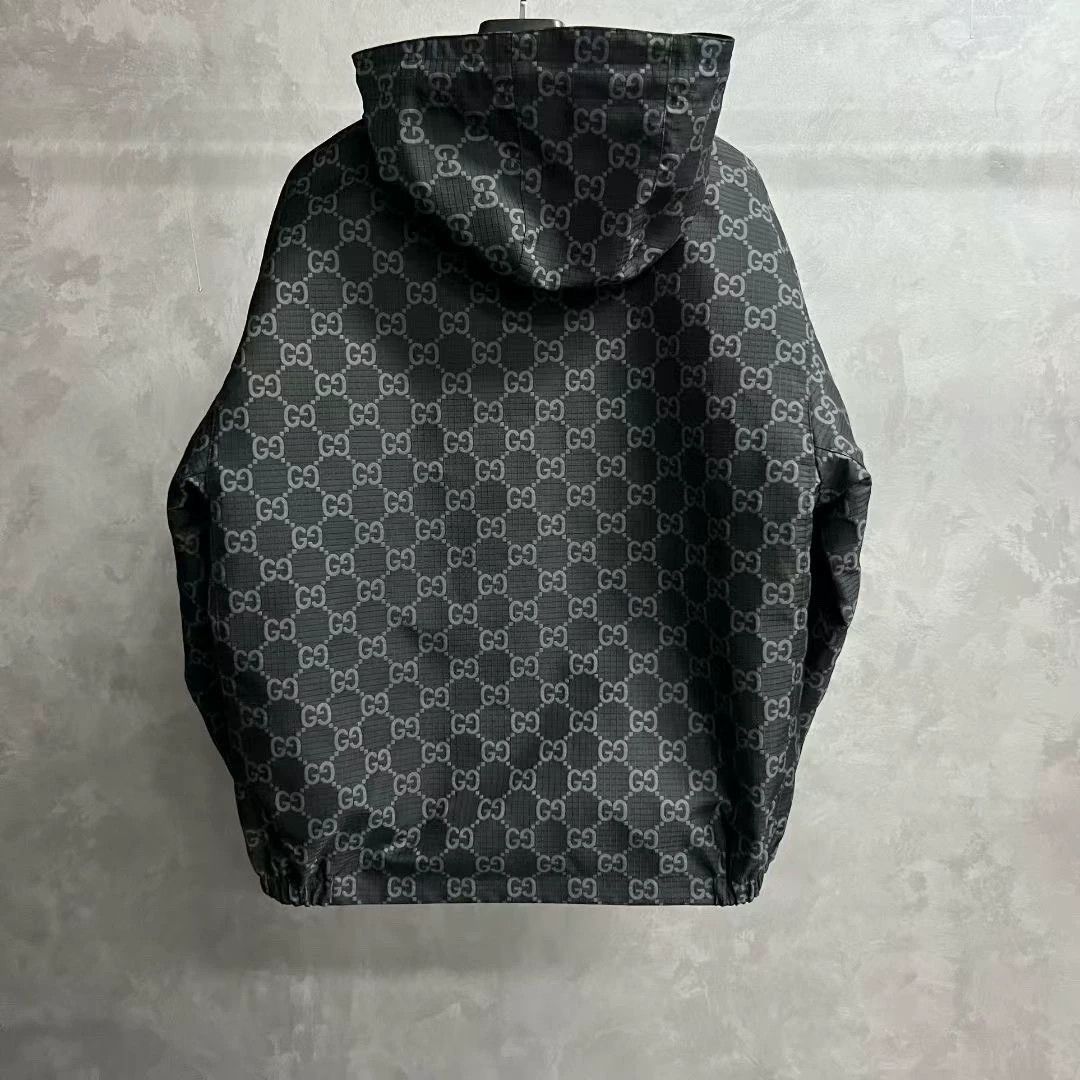 Gucci gucci black logo zip-up long sleeve jacket Size US L / EU 52-54 / 3 - 2 Thumbnail
