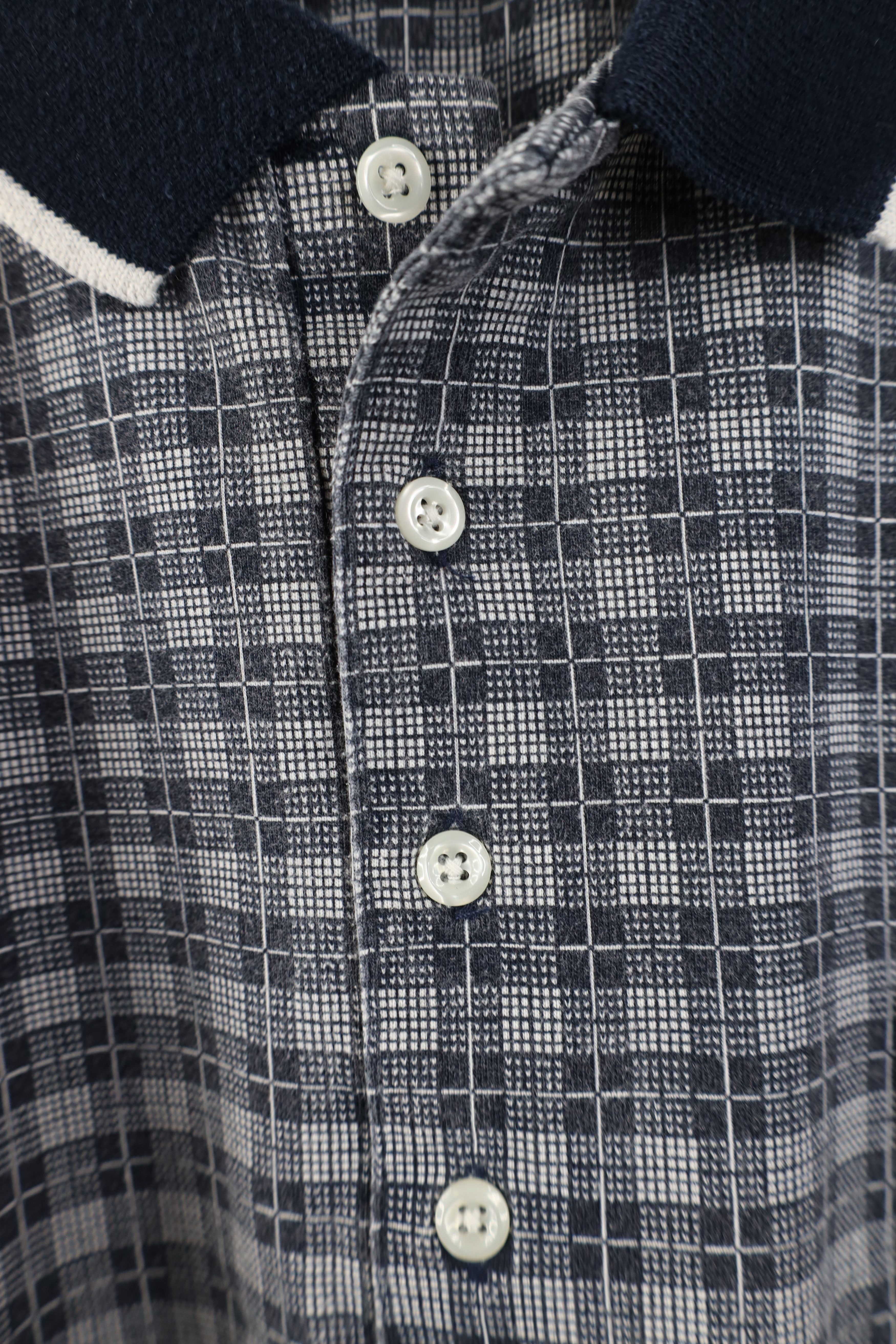 Vintage Vintage 90s Streetwear Fit Collared Golf Polo Shirt Plaid Size US XXL / EU 58 / 5 - 7 Thumbnail