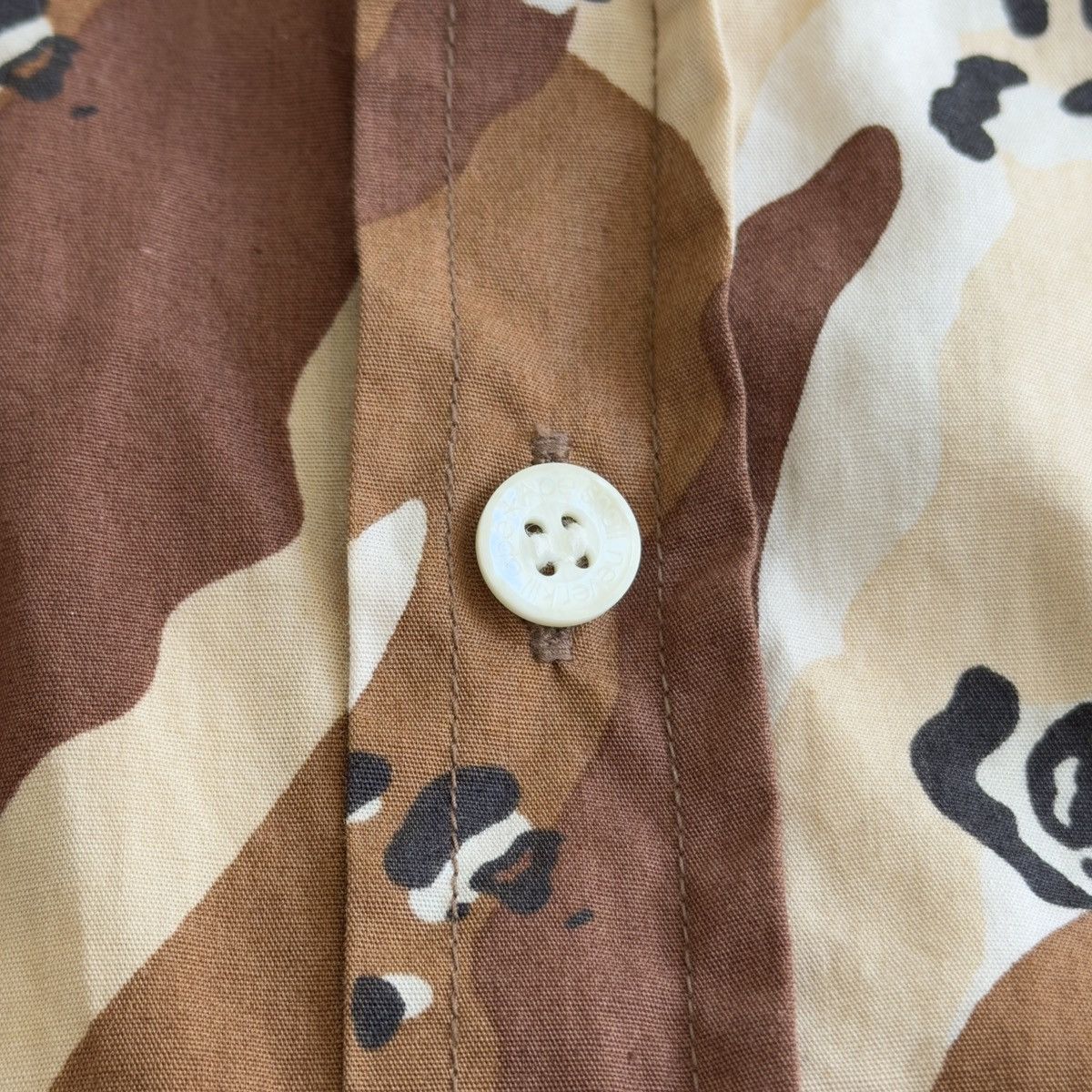 Bape SS2002 Desert Ape Camo Button Up Shirt Size US M / EU 48-50 / 2 - 6 Thumbnail