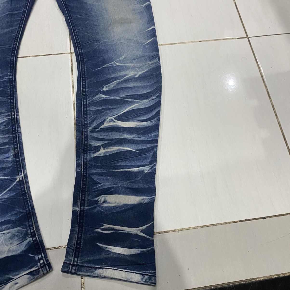 Japanese Brand × semanticdesign 🇯🇵 Semantic Design Jeans Whiskered tiger stripe wax design Size US 30 / EU 46 - 3 Thumbnail