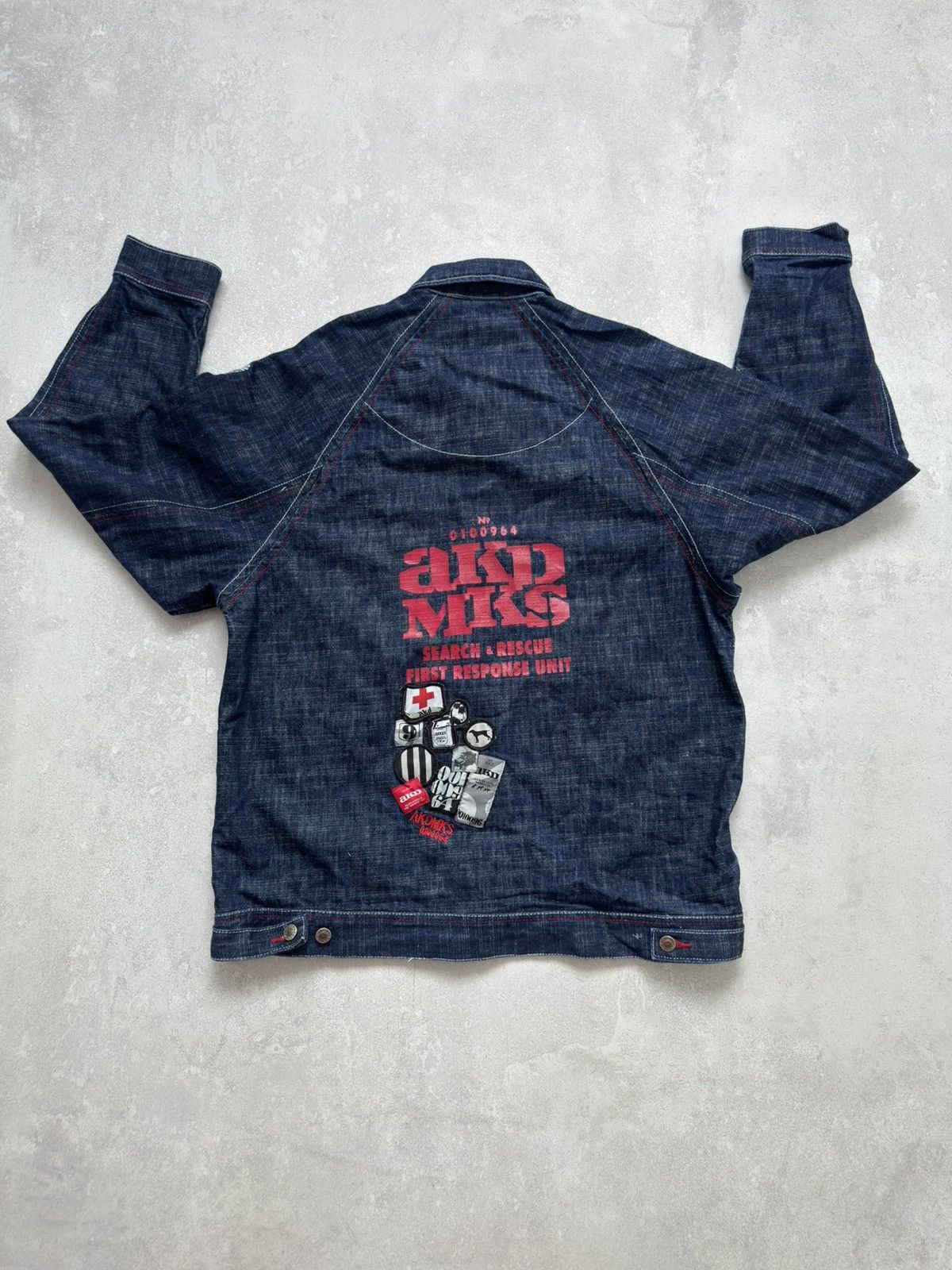 Akademiks × Vintage Vintage Akademiks Denim Hip Hop Jacket Kanye West Style Rare Size US L / EU 52-54 / 3 - 12 Thumbnail