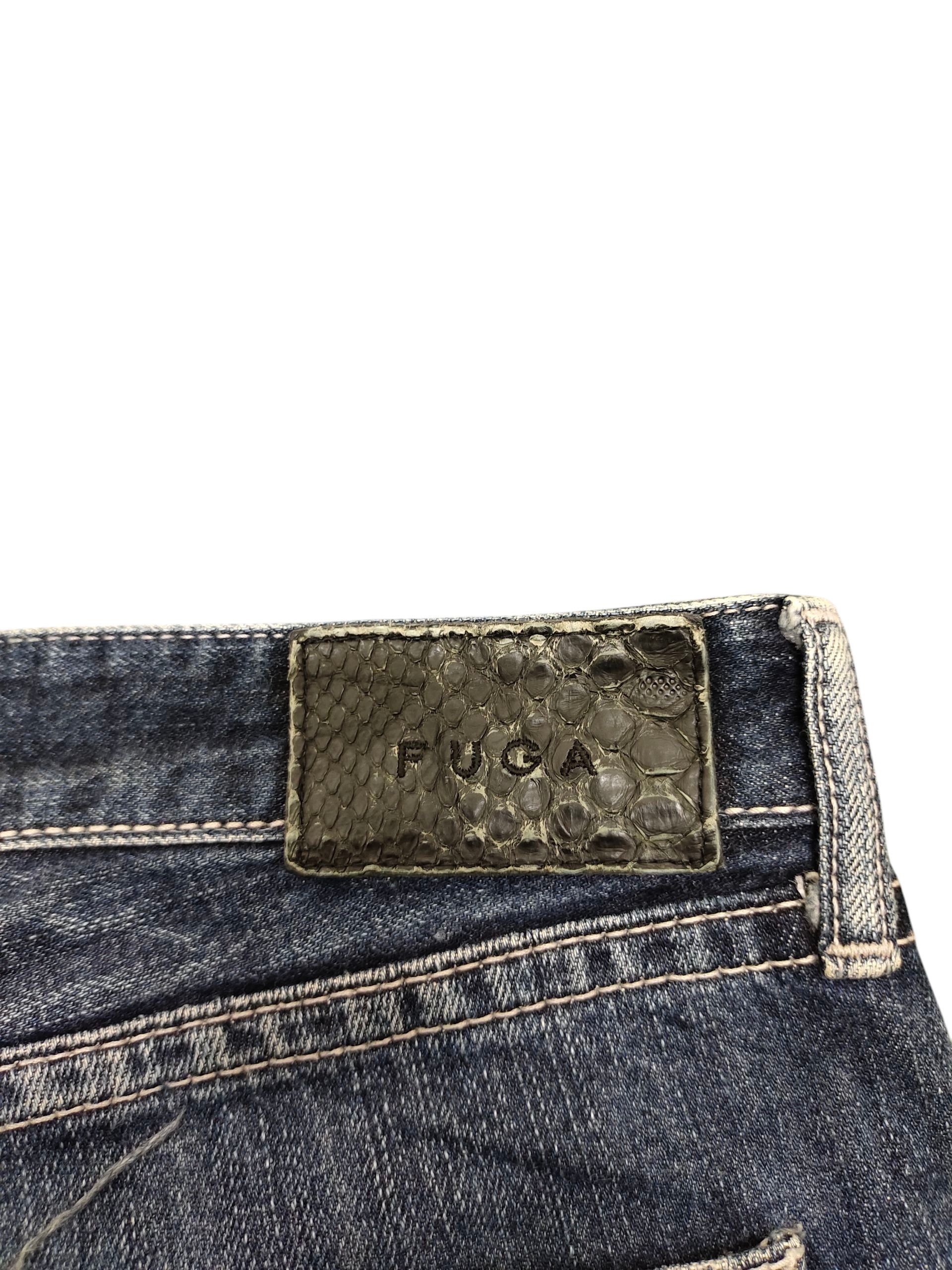 GOSTAR DE FUGA Vintage Fuga Japan Clawmark Distress Faded Denim Jeans Size US 30 / EU 46 - 10 Thumbnail