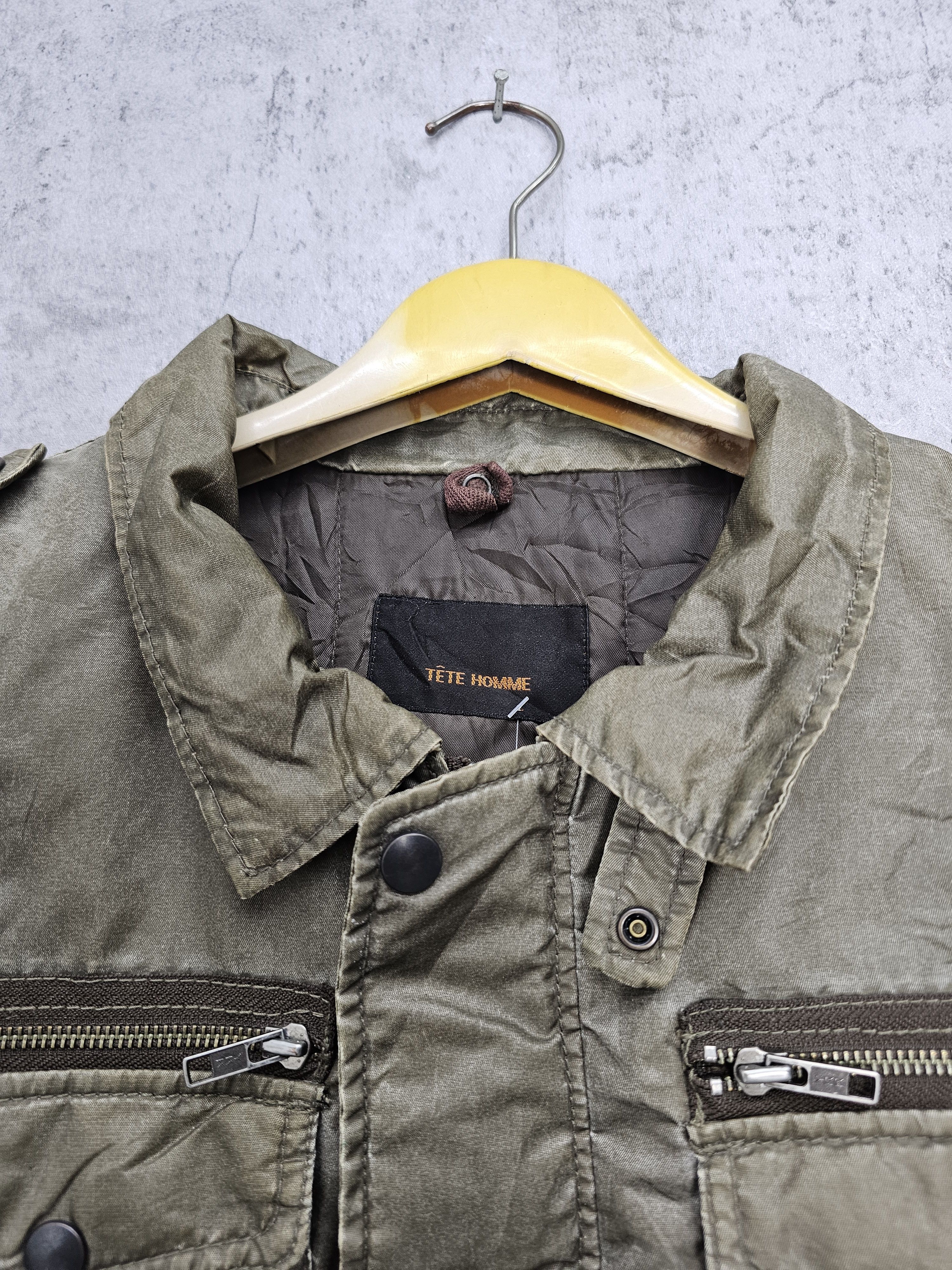 Japanese Brand TETE HOMME Multi Pocket Motorcycles Bikers Jacket J0088 Size US M / EU 48-50 / 2 - 8 Thumbnail