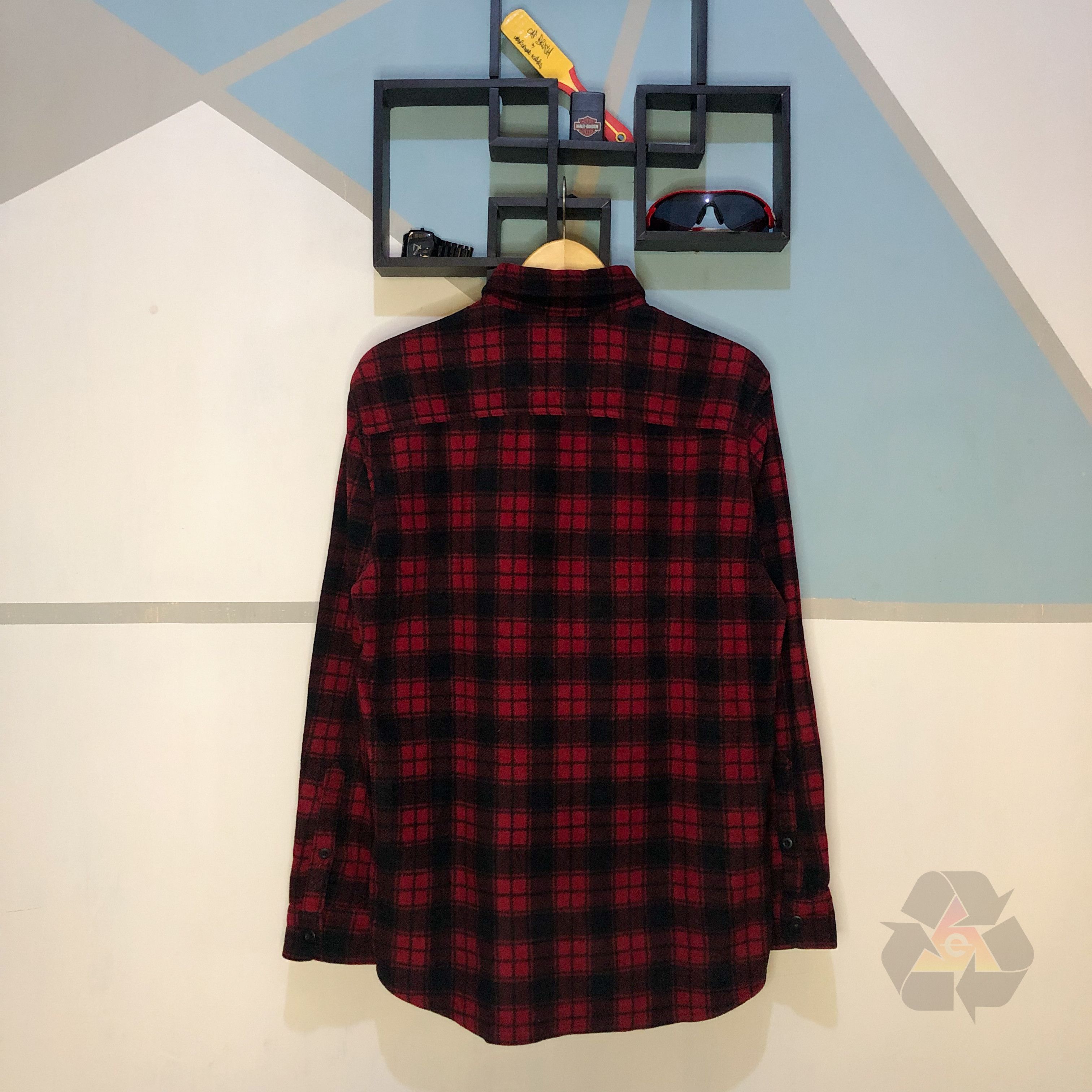 Uniqlo × Vintage Uniqlo Flannel Plaid Long Sleeve Y2K Size US L / EU 52-54 / 3 - 11 Thumbnail