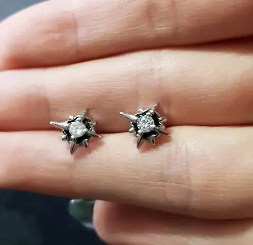 Jewelry Crystal Small Stud Earrings Size ONE SIZE - 2 Thumbnail