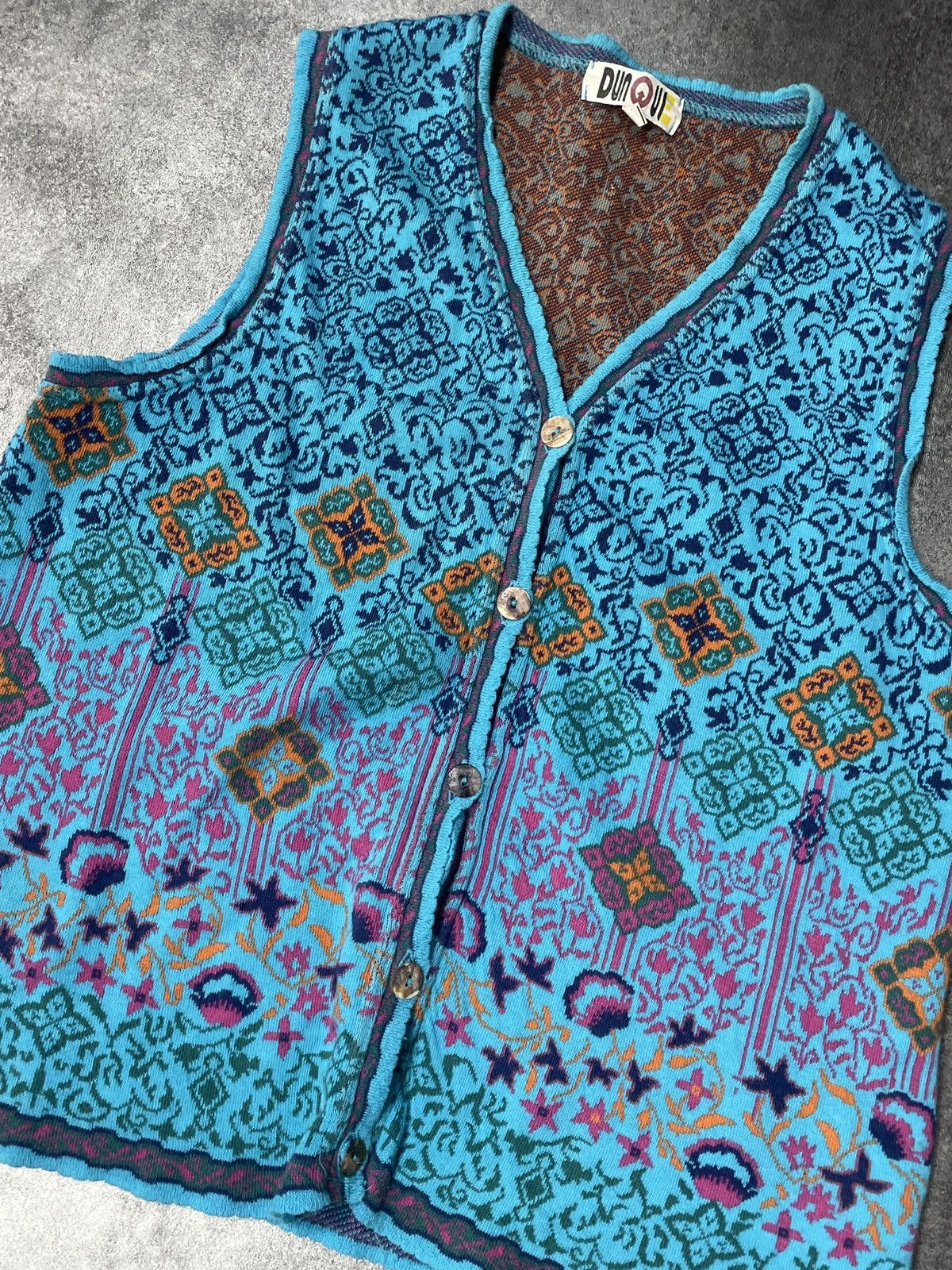 Vintage RARE🔥Avant Garde Knitwear Vintage Y2K Vest Sweater Rare Size S / US 4 / IT 40 - 3 Thumbnail