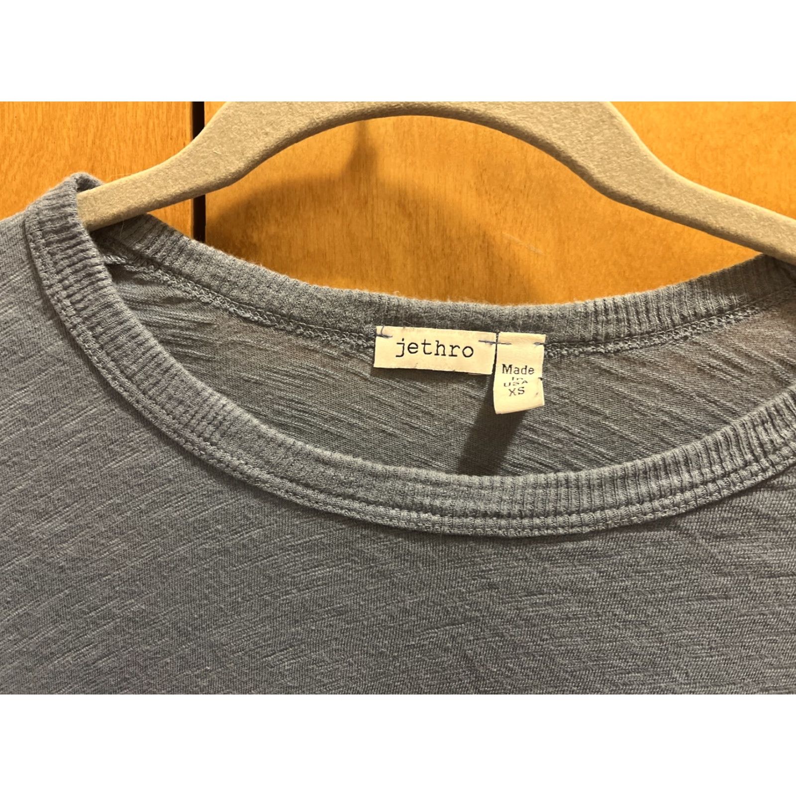 Vintage VINTAGE Jethro Women's Top Shirt XS Blue Long Sleeve Crew Neck Pullover Knit Cotton All Seasons Bohemian 90s Womens Size XS / US 0-2 / IT 36-38 - 2 Thumbnail
