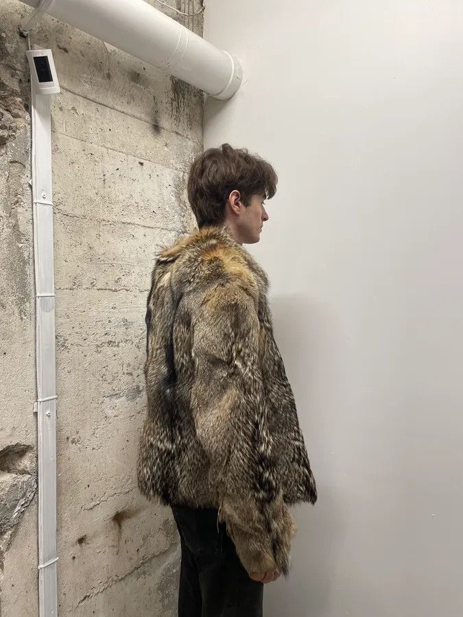Just Cavalli AW2005 Cavalli Fox Fur Asymmetrical Leather Jacket Size XS / US 0-2 / IT 36-38 - 7 Thumbnail
