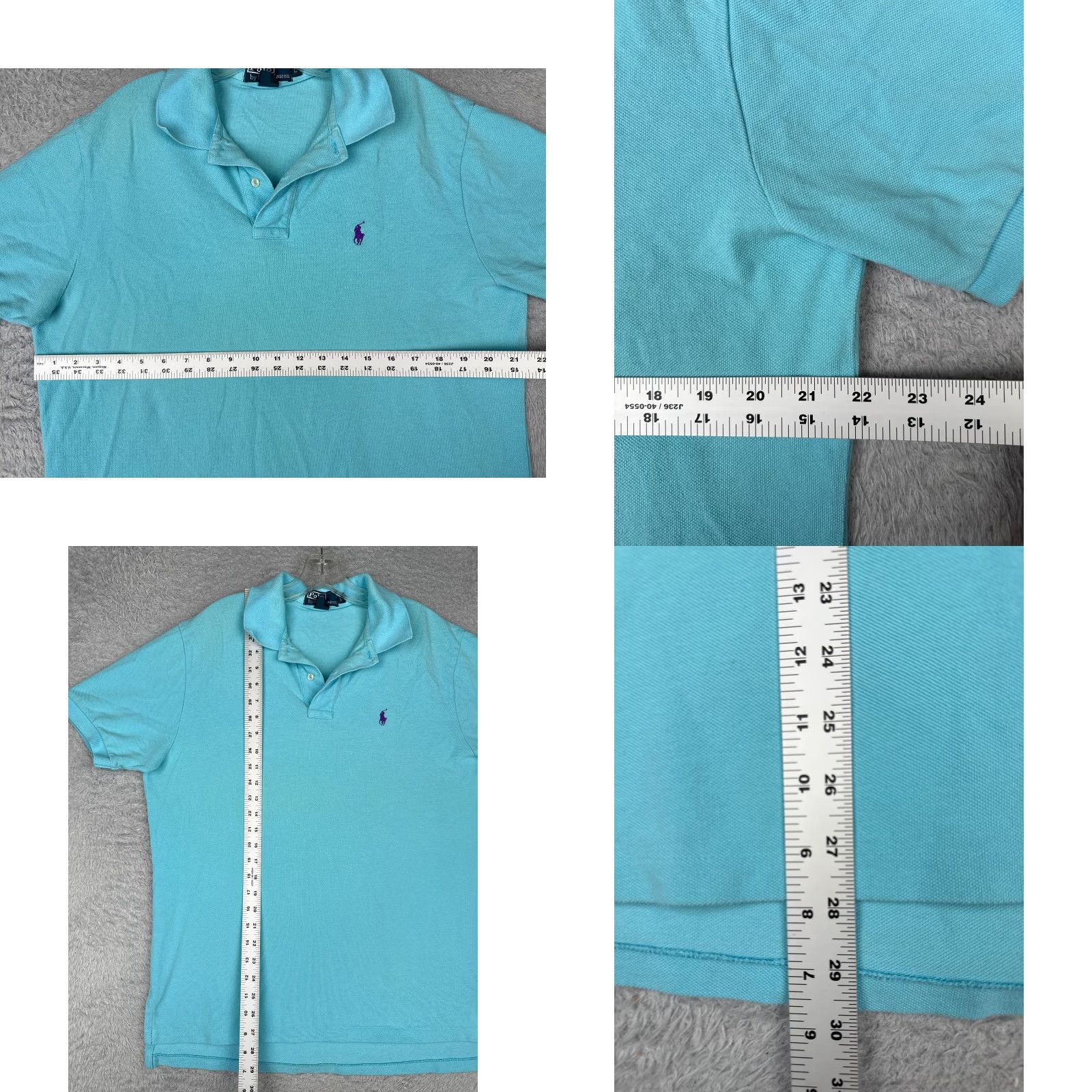 Ralph Lauren VINTAGE Ralph Lauren Polo Shirt Men Large Blue 100% Cotton Short Sleeve Golfer Classic Golf Polo Shirt Mens Size US L / EU 52-54 / 3 - 8 Thumbnail