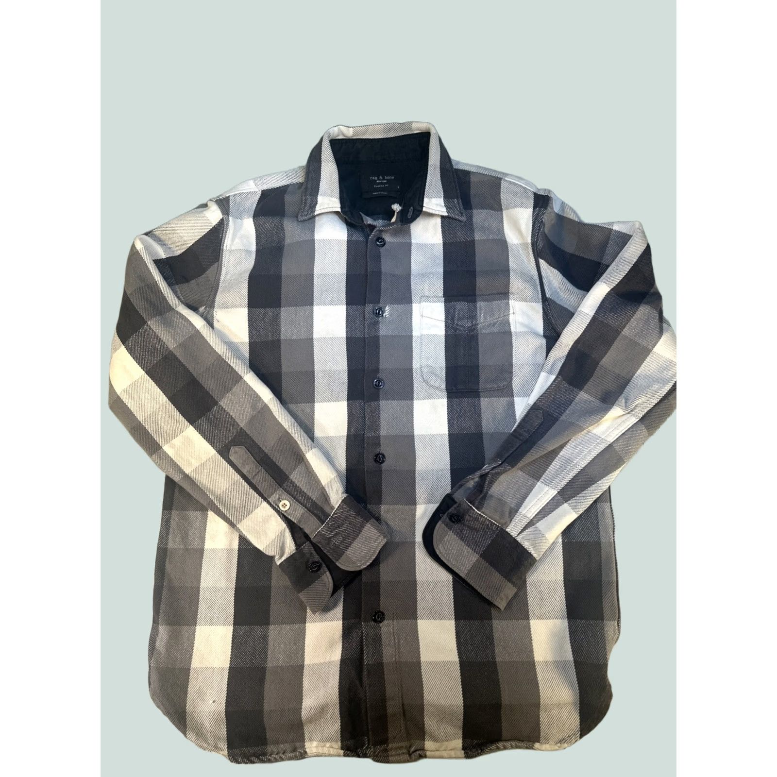 Rag & Bone Rag & Bone Men’s New York Classic Fit Flannel Shirt S Long Sleeve Multicolor Button-Up Regular Size Small Mens Size US S / EU 44-46 / 1 - 1 Thumbnail