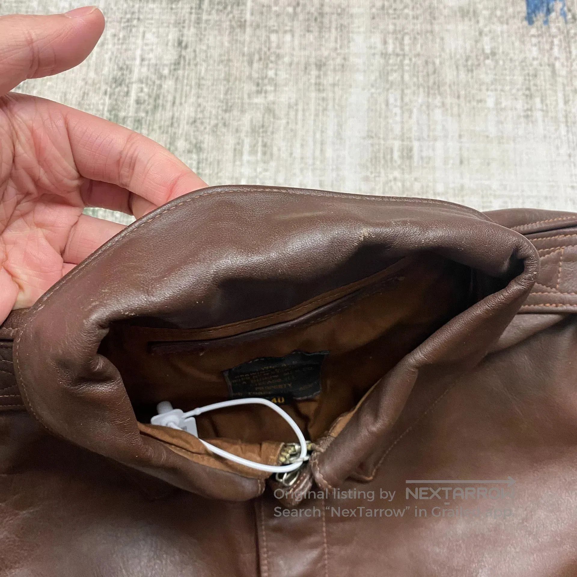 TOYS McCOY TOY MCCOYS A2 Leather Flight Jacket. Size US XXS / EU 40 - 3 Thumbnail