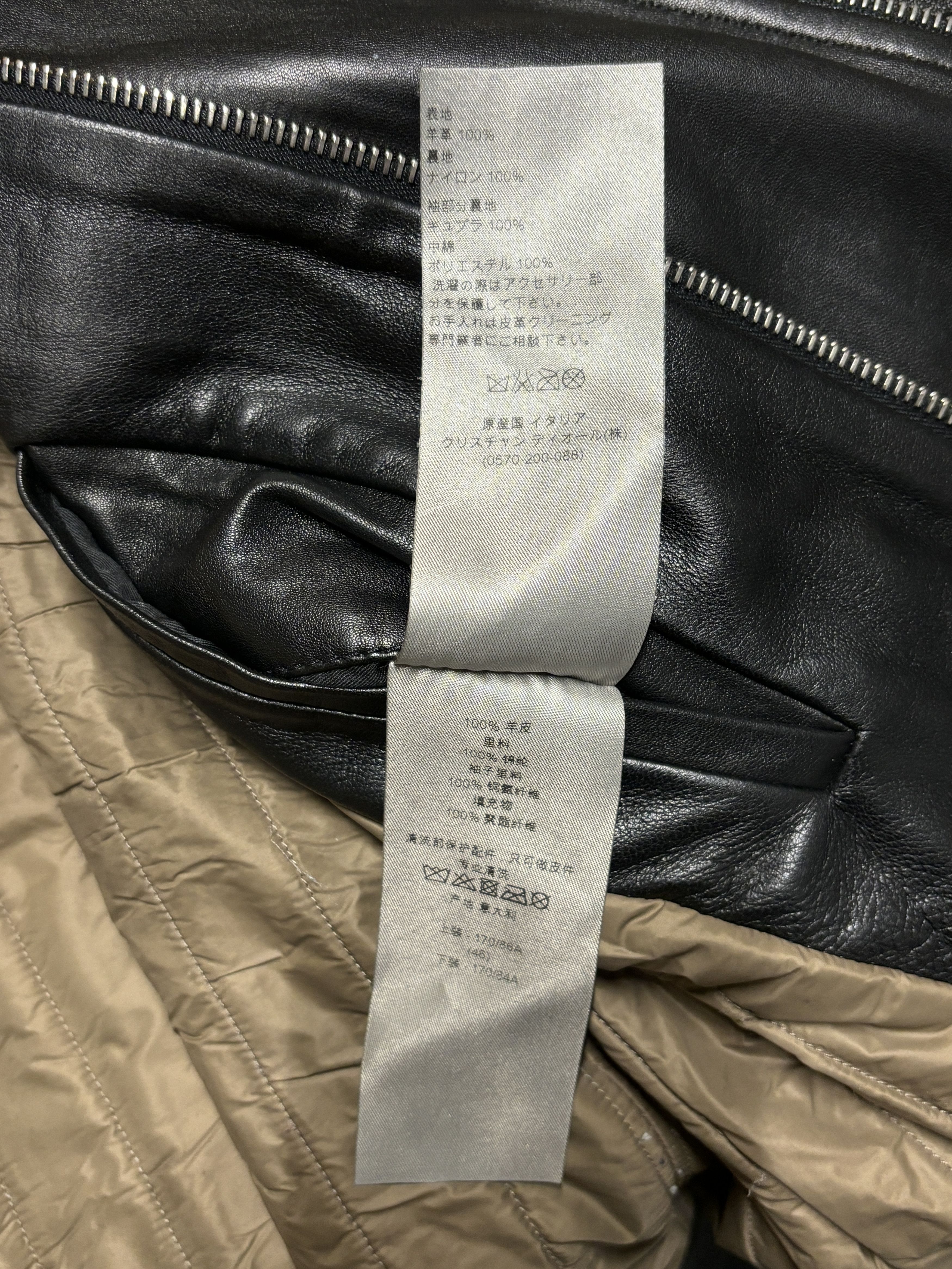 Dior ⚡️QUICK SALE⚡️Dior by KVA Black Leather Biker Jacket Size US S / EU 44-46 / 1 - 11 Thumbnail