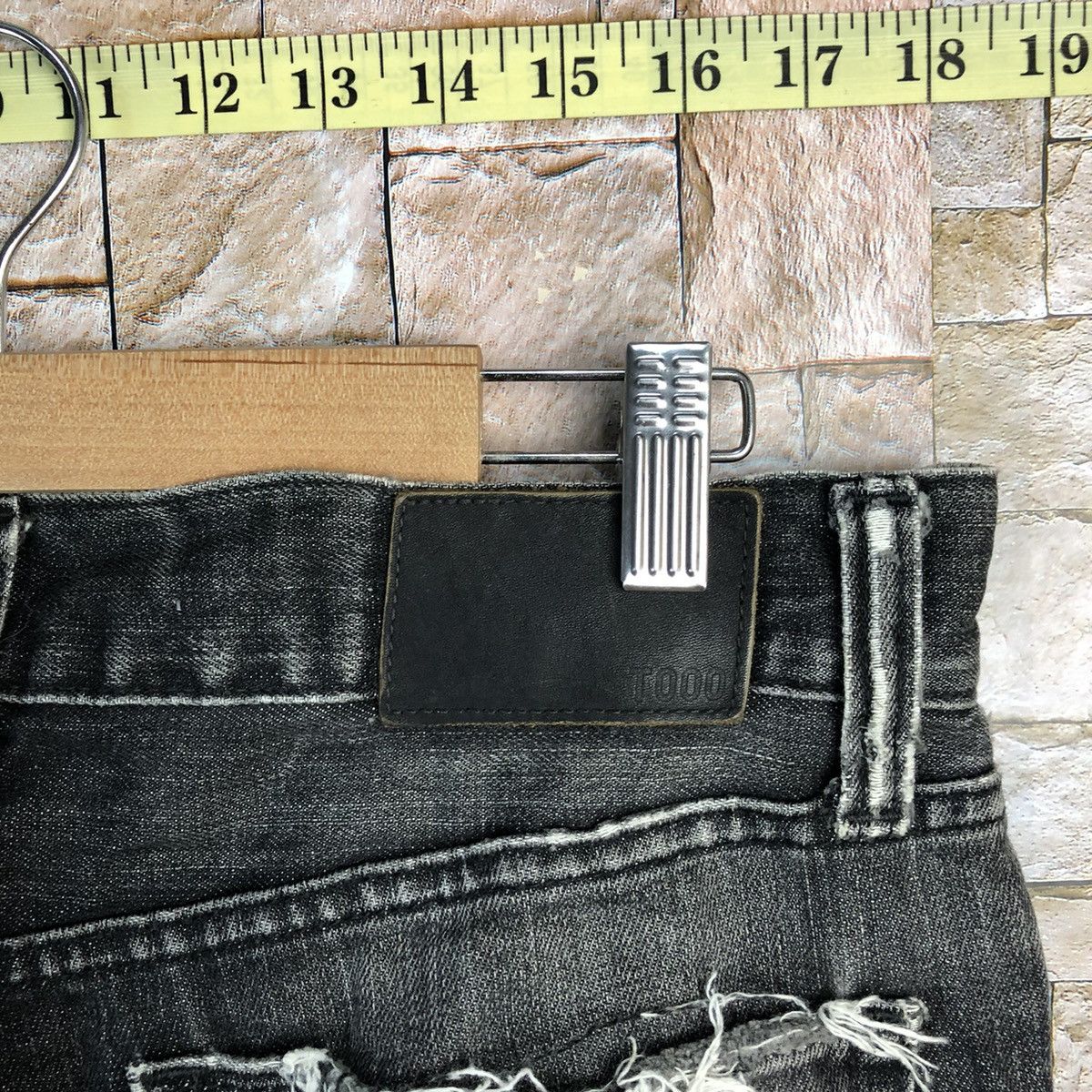 Japanese Brand Uniqlo vintage Jeans faded Black Denim Pants #A131 Size US 32 / EU 48 - 20 Thumbnail