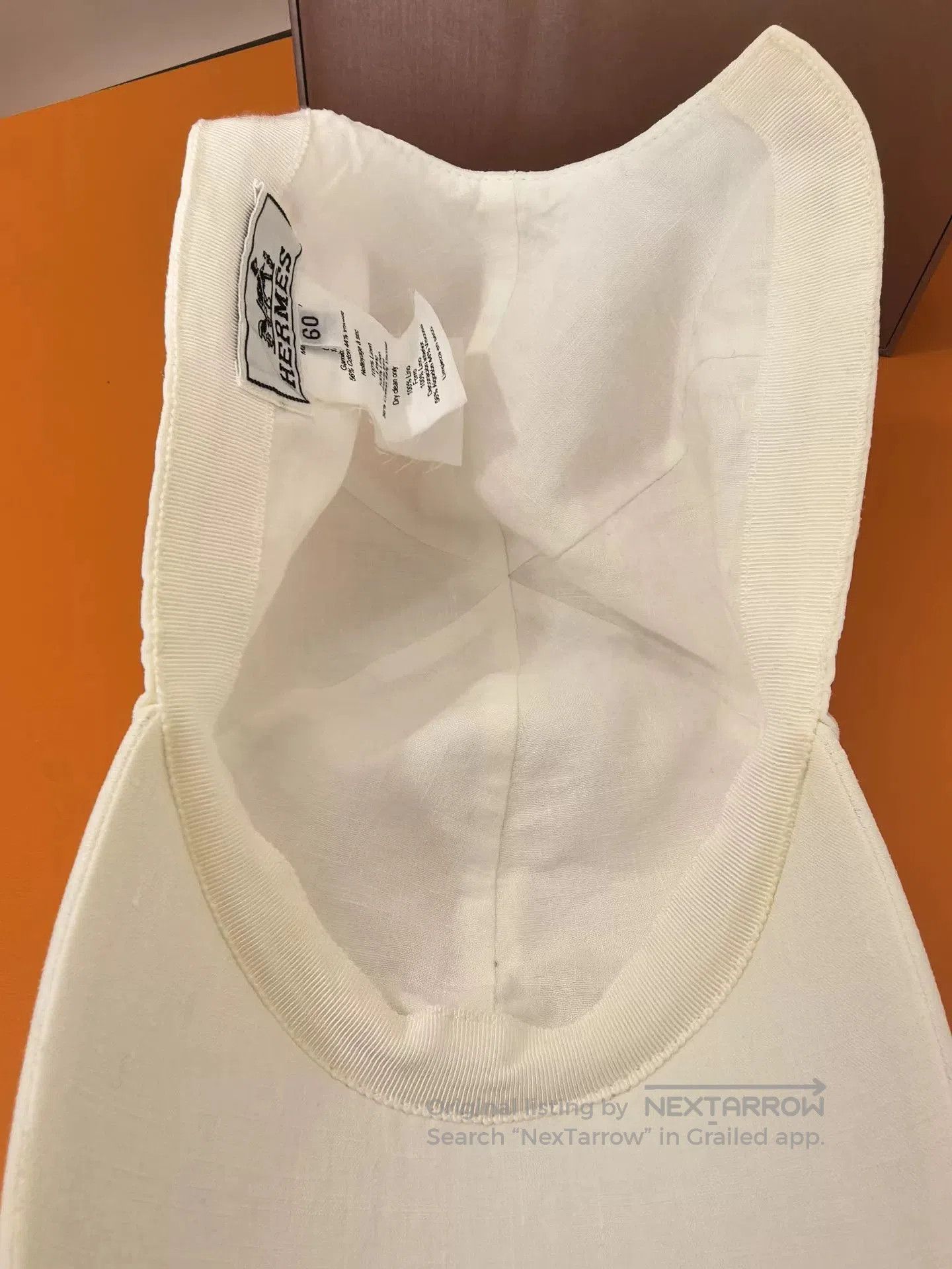 Hermes Hermes White Baseball Cap Size 60. Size ONE SIZE - 6 Thumbnail
