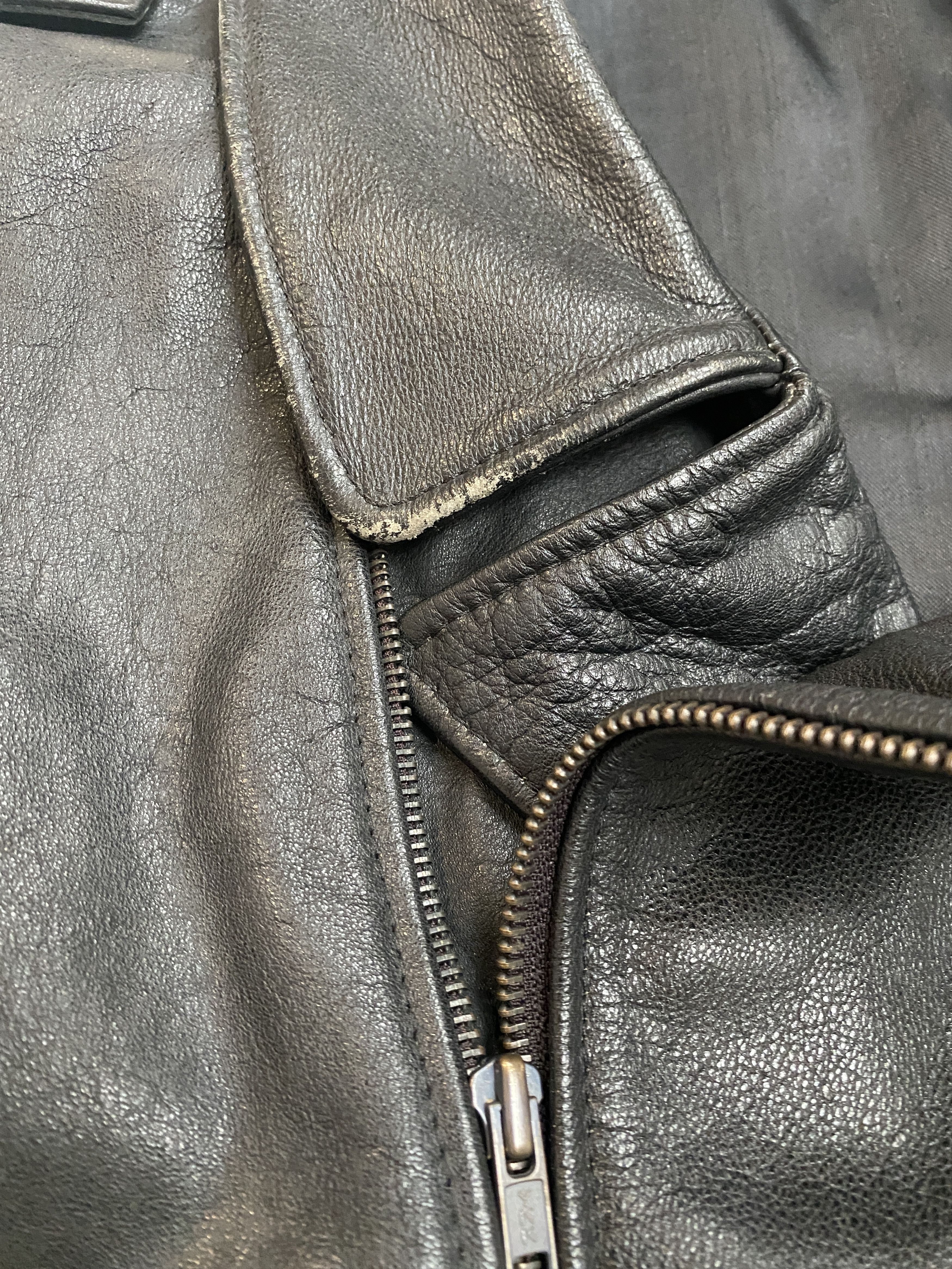 Genuine Leather Vintage real leather vest moto opium Size US XL / EU 56 / 4 - 8 Thumbnail