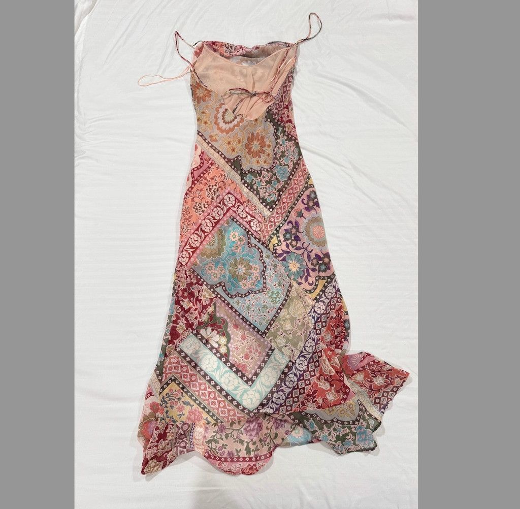 Zara Zara Patchwork printed slip dress Size L Size L / US 10 / IT 46 - 5 Thumbnail