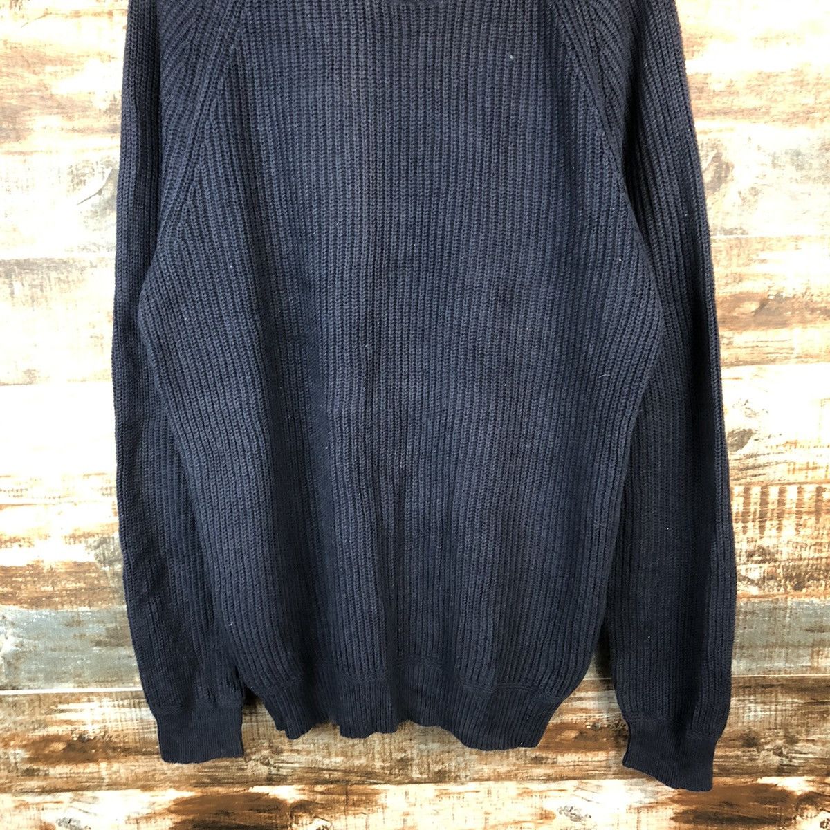 Homespun Knitwear × Japanese Brand Uniqlo japan vintage Dark Blue Knitwear #A1336 Size US XL / EU 56 / 4 - 6 Thumbnail