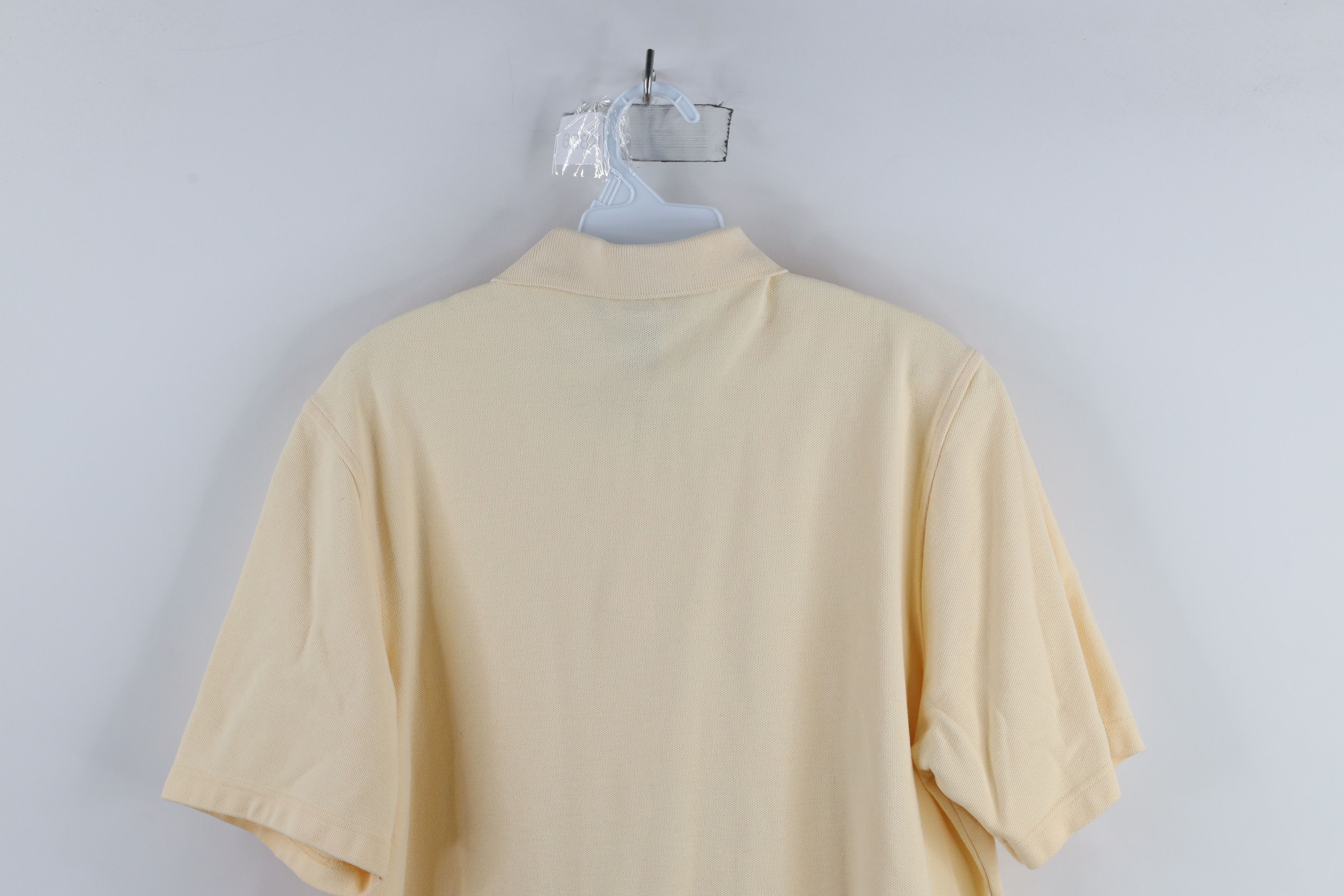 Lands' End × Vintage Vintage 90s Lands End Pique Cotton Polo Shirt Yellow USA Size US M / EU 48-50 / 2 - 10 Thumbnail