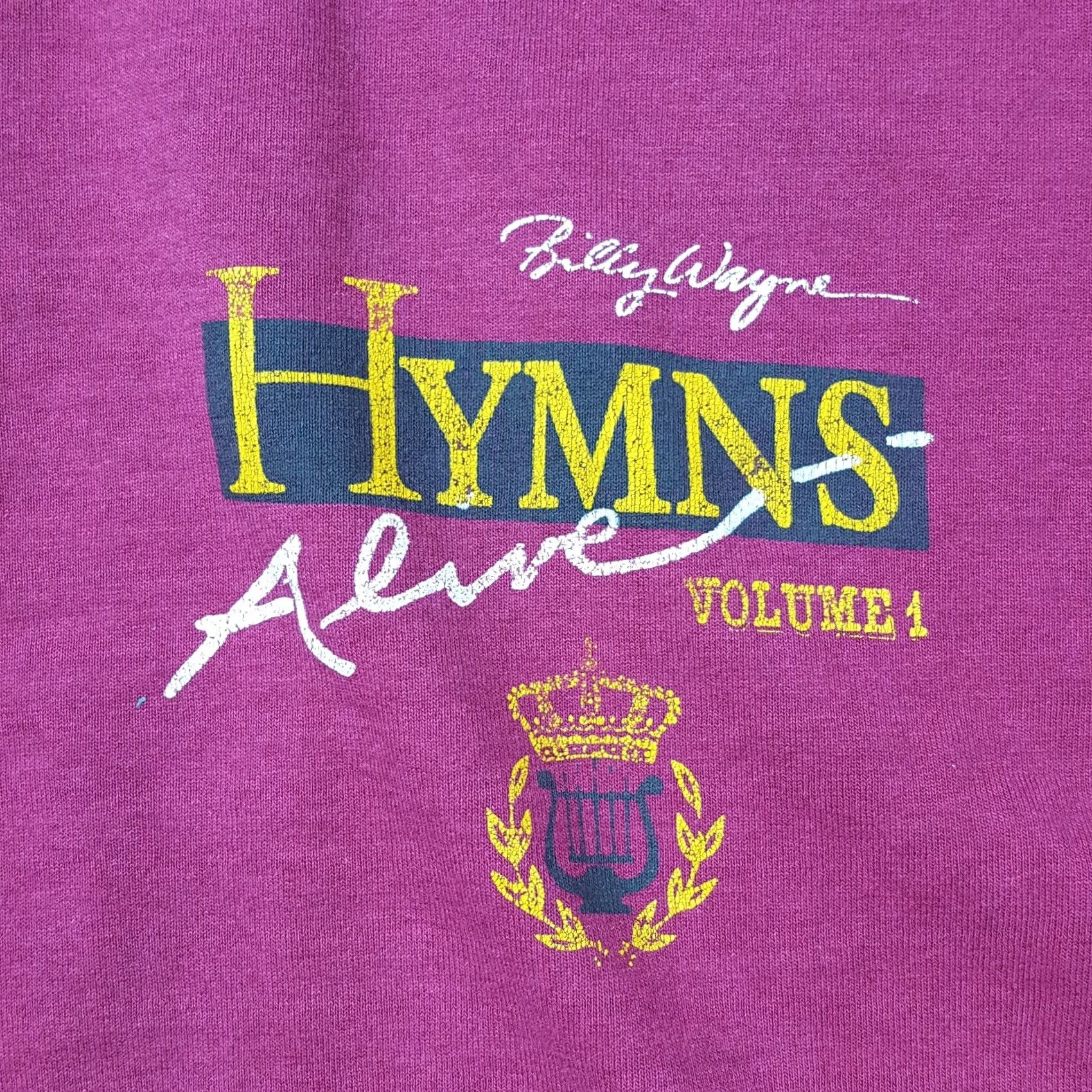 Fruit Of The Loom VINTAGE Hymns Men's T-Shirt Short Sleeve Jesus Religious 90s Retro USA Psalm Red Size S Fruit of the Loom Size US S / EU 44-46 / 1 - 3 Thumbnail