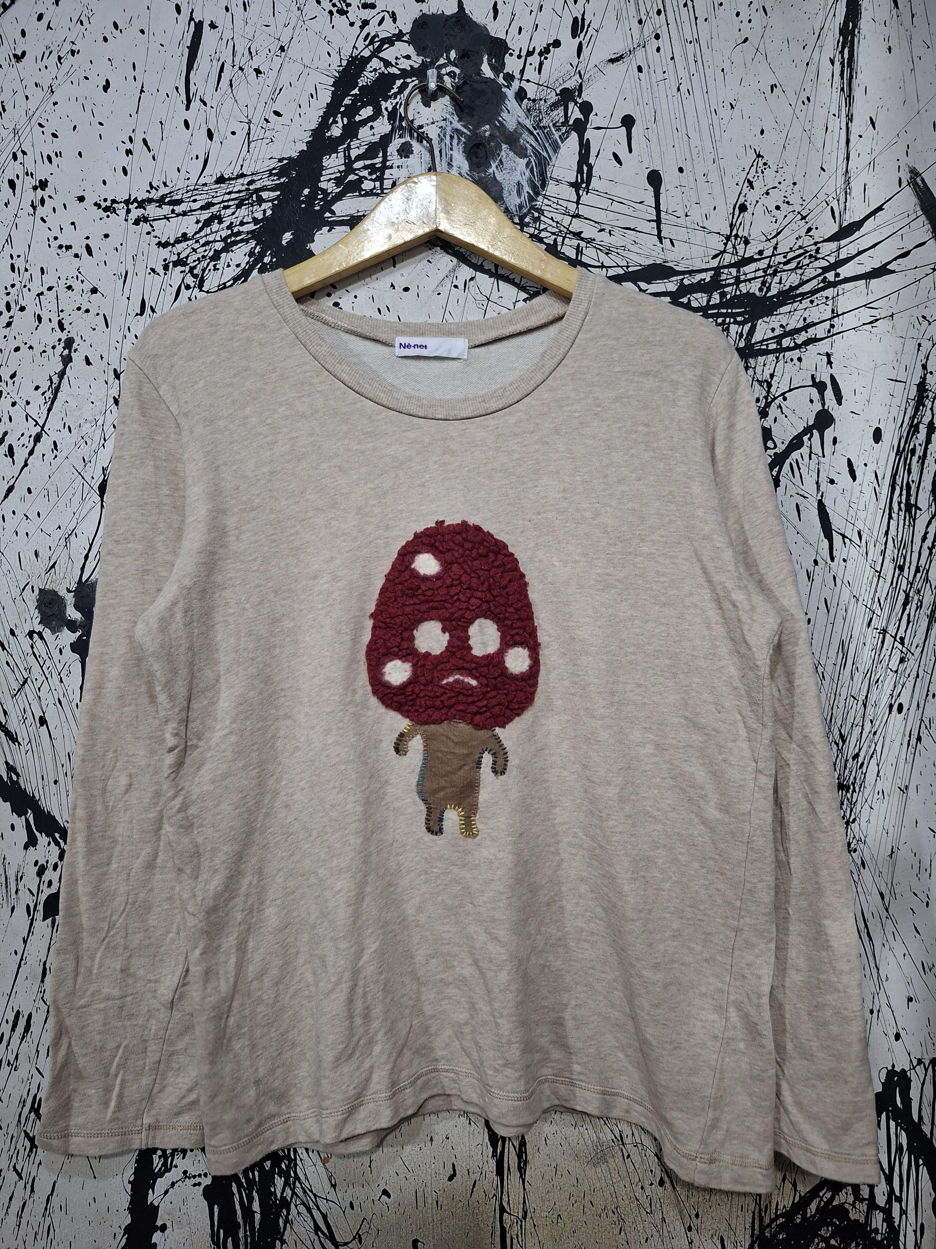 Ne-Net NE-NET ISSEY MIYAKE EMBROIDERED MUSHROOM LONGSLEEVE SHIRT Size US L / EU 52-54 / 3 - 1 Thumbnail