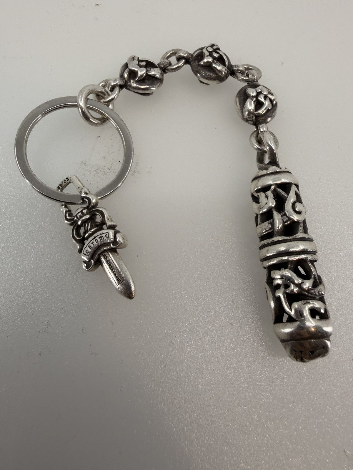 Chrome Hearts Chrome Hearts Dagger Split Key Chain | Grailed