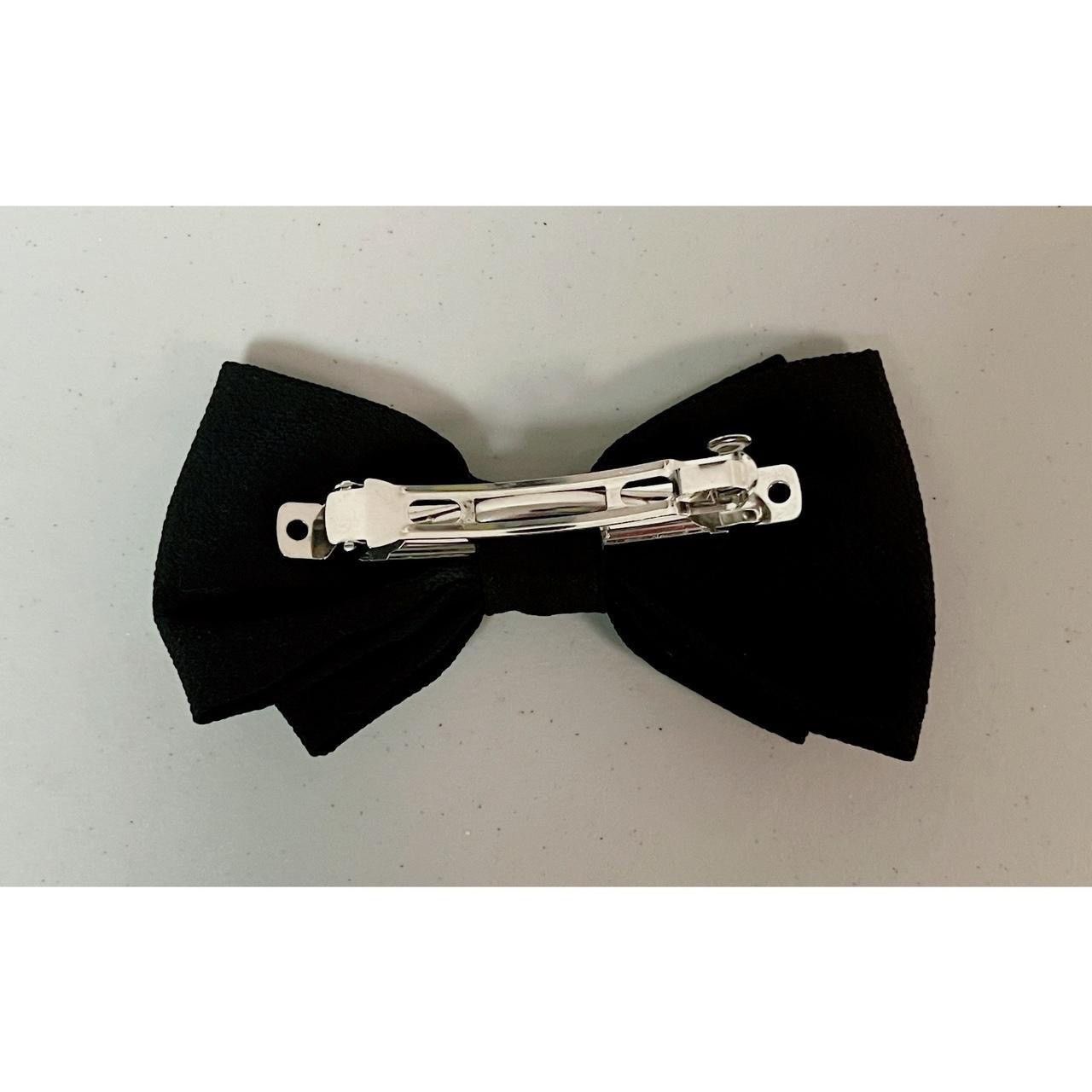 Japanese Brand × Vintage Black Bow Hair Clip — Size: 4.5” in. 🖤 Size ONE SIZE - 2 Thumbnail