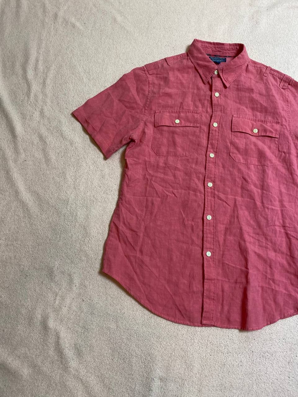 Polo Ralph Lauren × Vintage Polo Ralph Lauren Shirt Button Up Short Sleeve Vintage Size US L / EU 52-54 / 3 - 7 Thumbnail