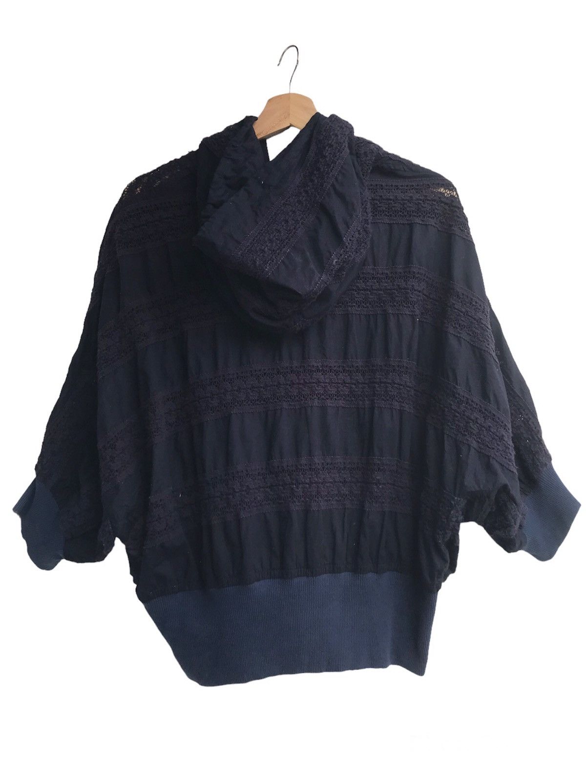 mercibeaucoup Mercibeaucoup Linen Blend Batwing Sleeves Hoodie Size S / US 4 / IT 40 - 3 Thumbnail