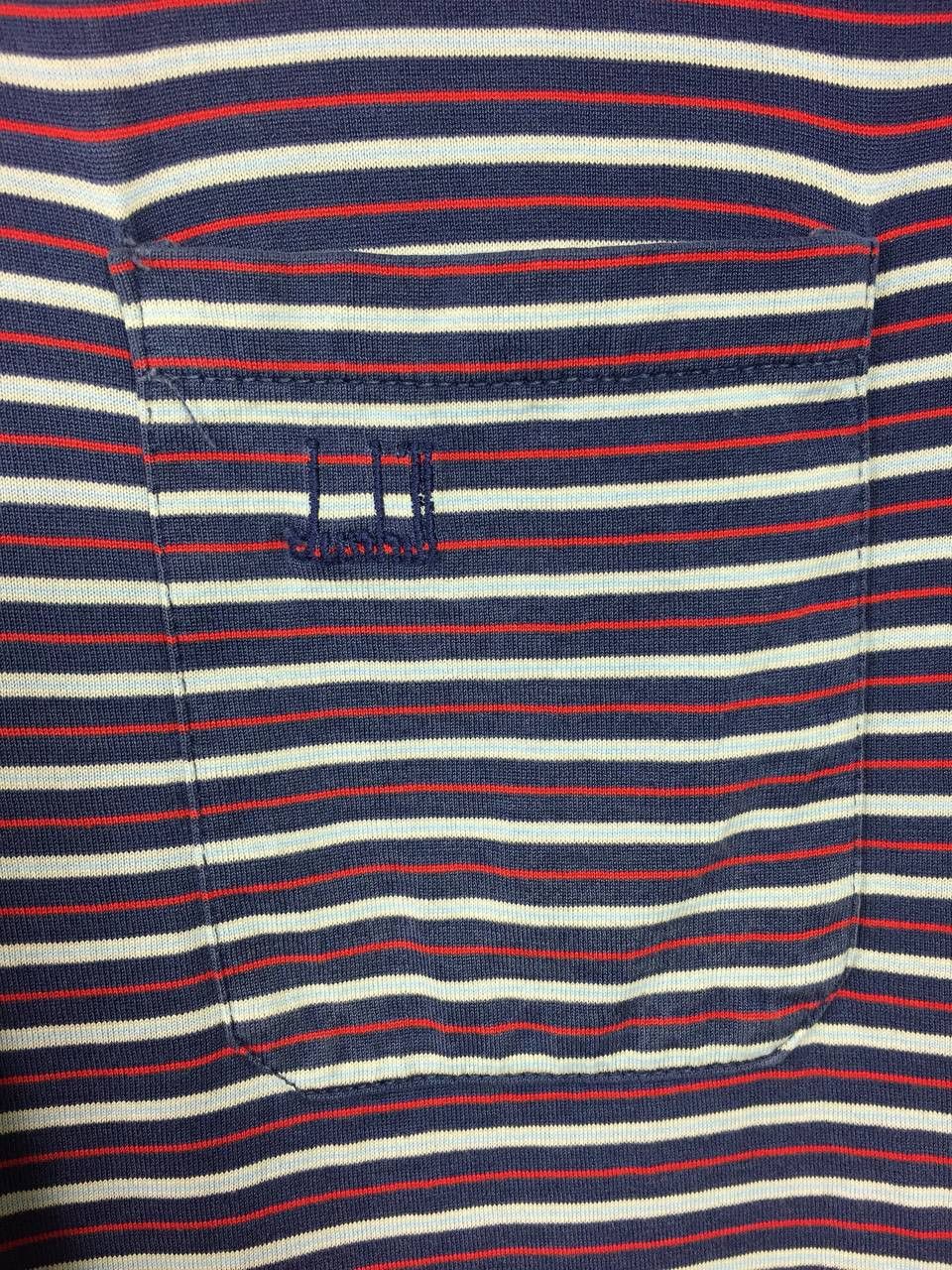 Alfred Dunhill × Vintage Vtg Retro Dunhill Single Pocket Stitch Polo Tee Size US M / EU 48-50 / 2 - 4 Thumbnail