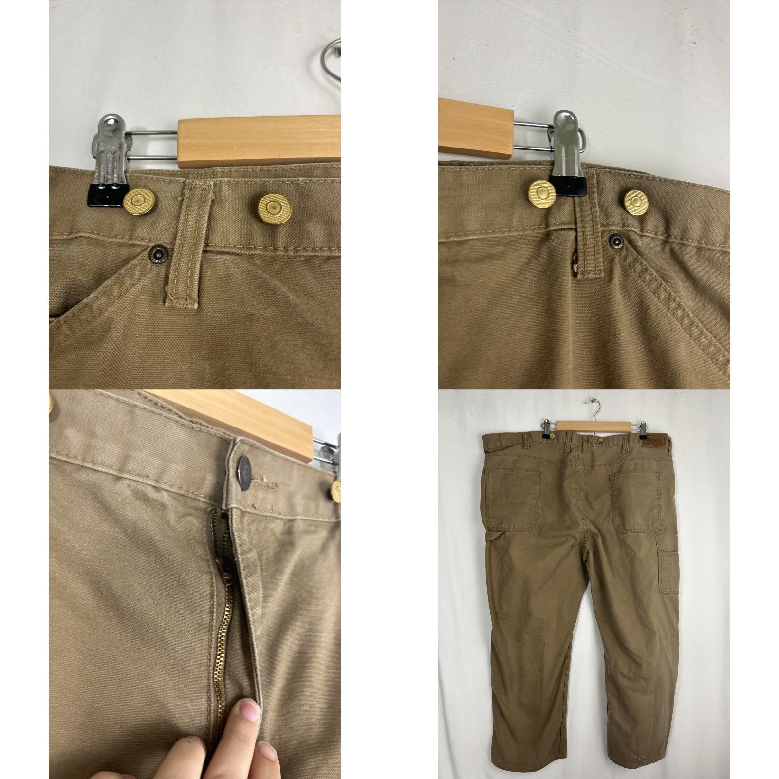 Vintage VINTAGE C.E. Schmidt Workwear Mens Pants Carpenter Beige 46x30 Inseam 30 Utility Stains Mens Regular Size US 30 / EU 46 - 8 Thumbnail