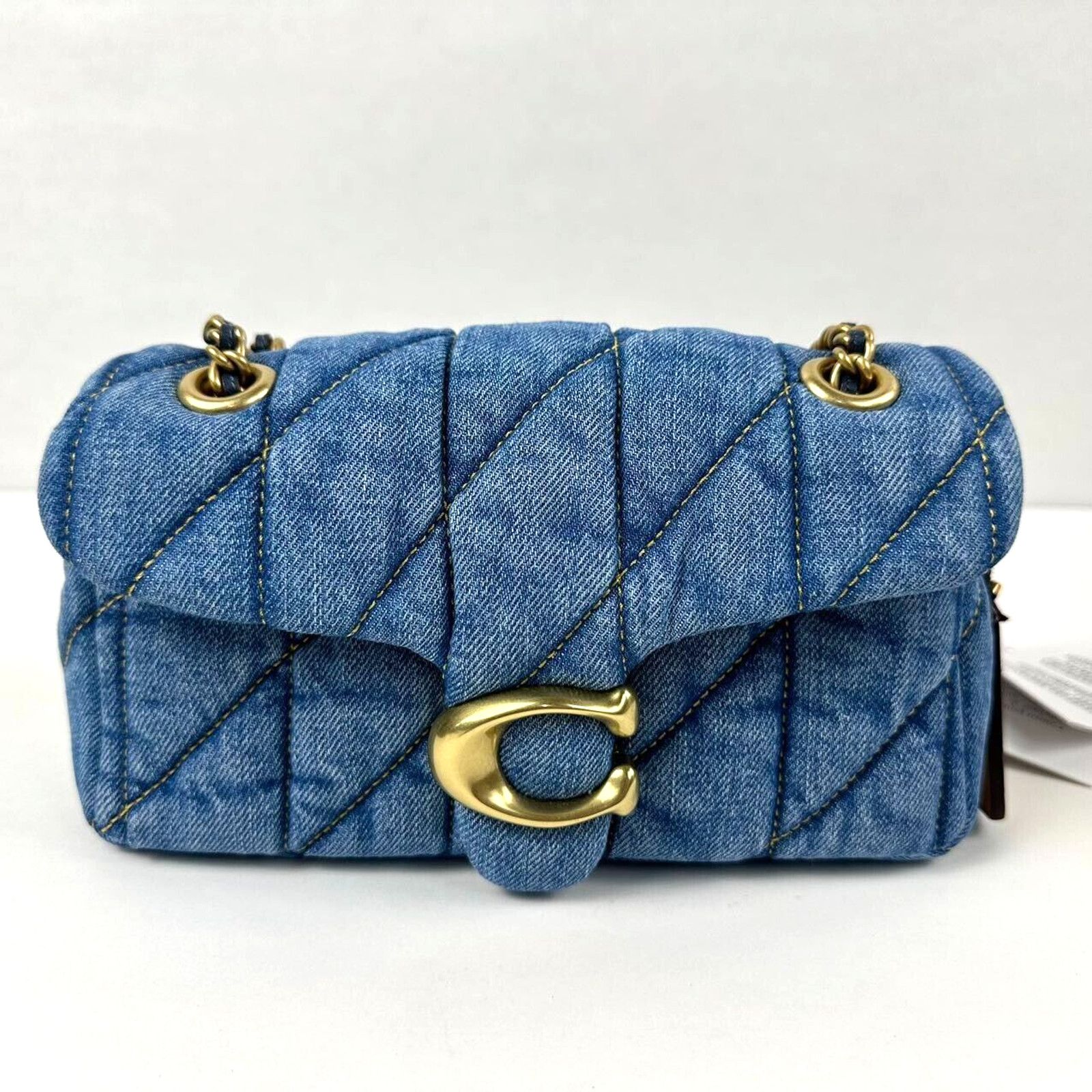 Coach Coach Tabby CR701 Denim Brass/Indigo Shoulder Bag 20 Size ONE SIZE - 3 Thumbnail