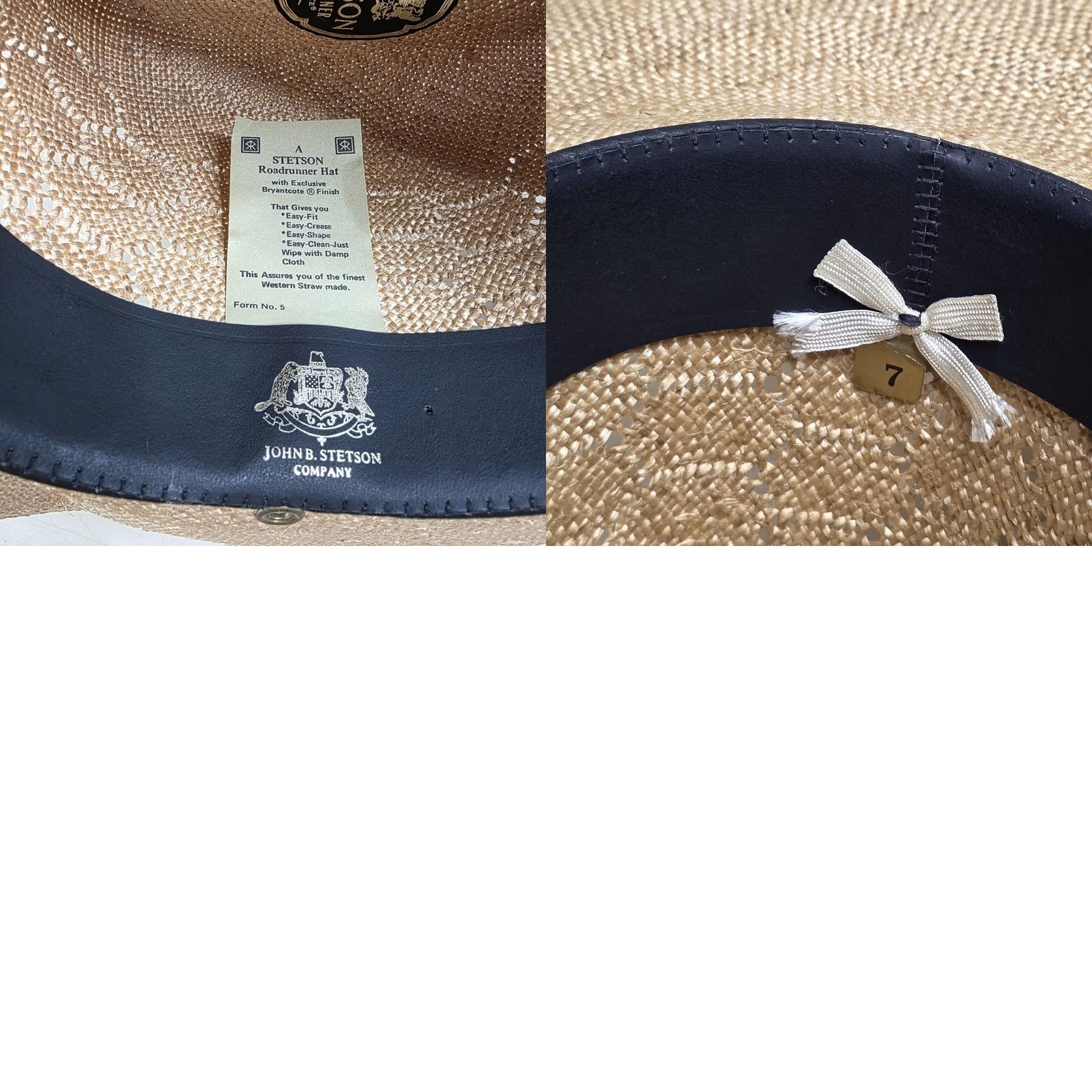 Stetson VINTAGE Stetson Roadrunner Cowboy Hat Size 7 Straw Beige Mens Size ONE SIZE - 9 Thumbnail