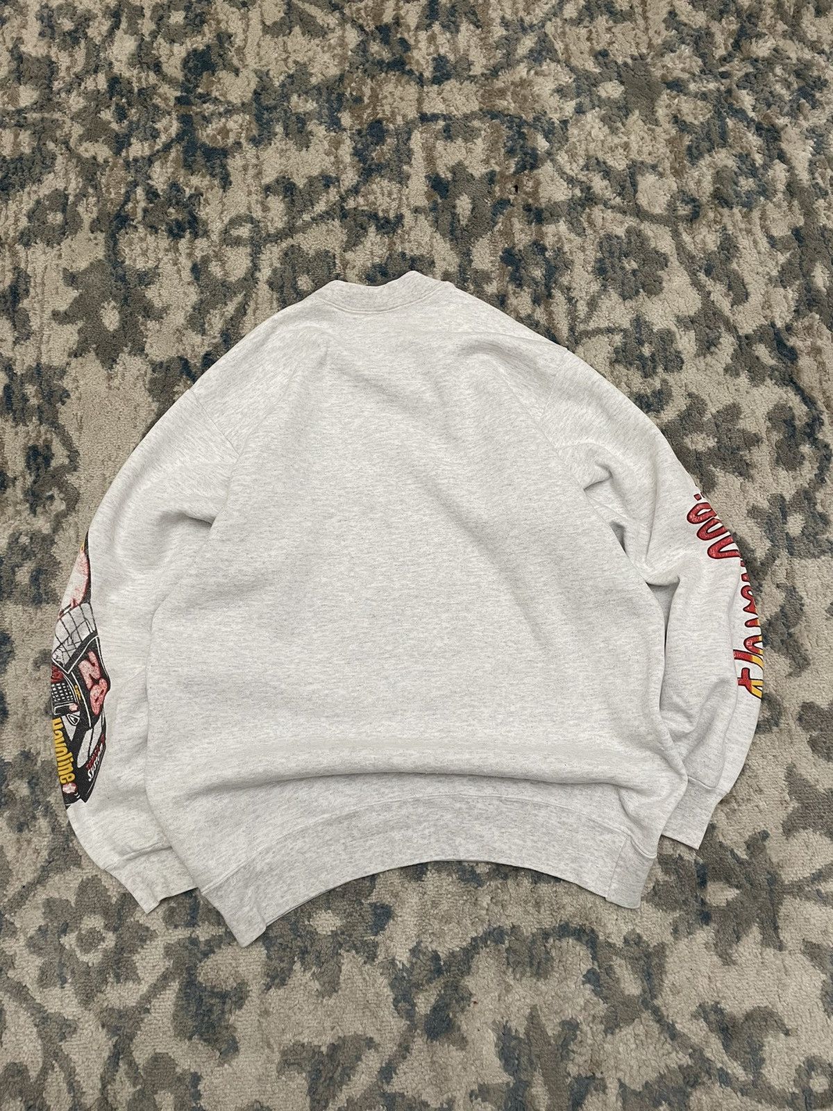 Vintage Vintage 90s Grey Racing NASCAR Sweatshirt Crewneck Texaco Size US XL / EU 56 / 4 - 5 Thumbnail