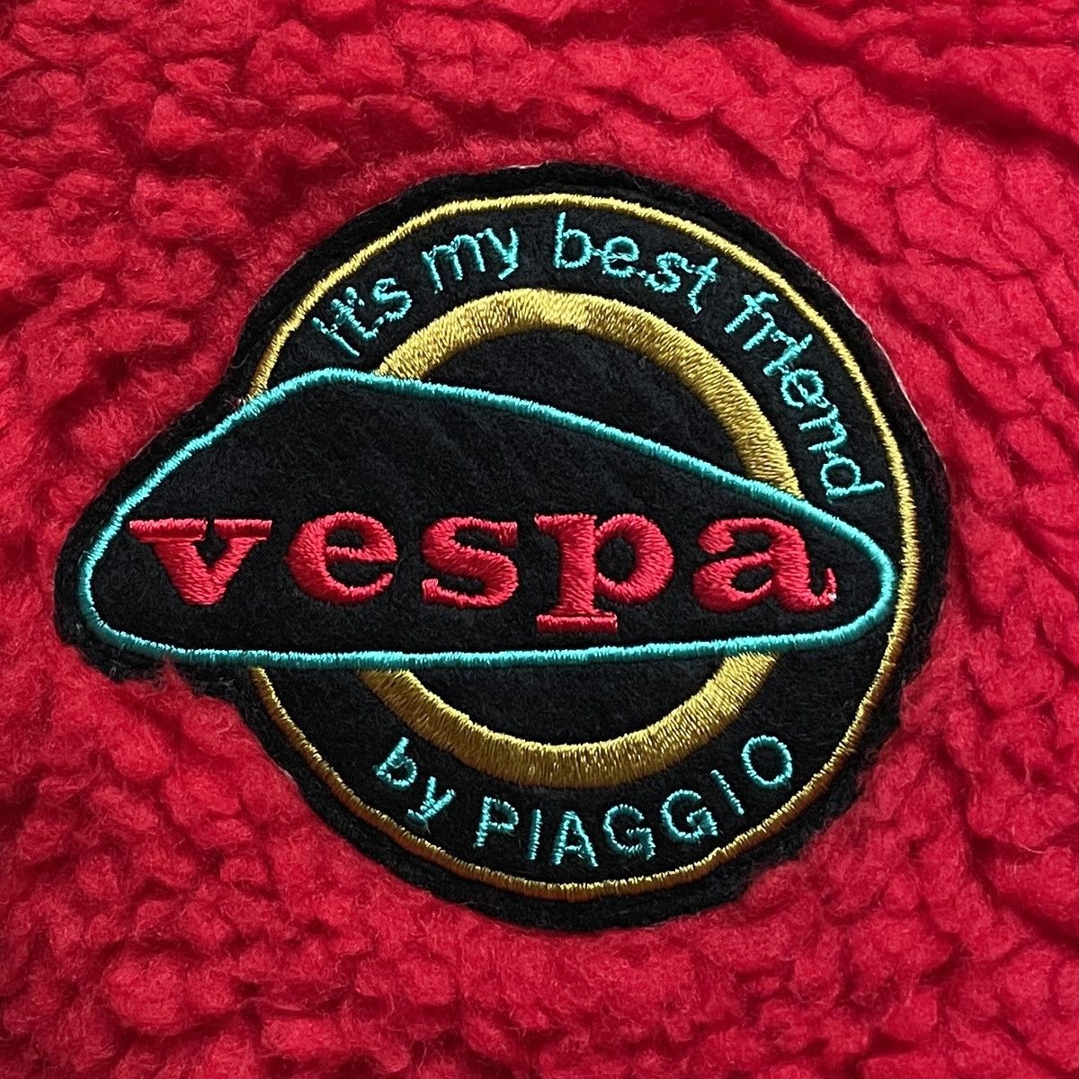 Vintage Vintage Brand Vespa Biaggo Fleece Varsity 1990s Size US M / EU 48-50 / 2 - 9 Thumbnail