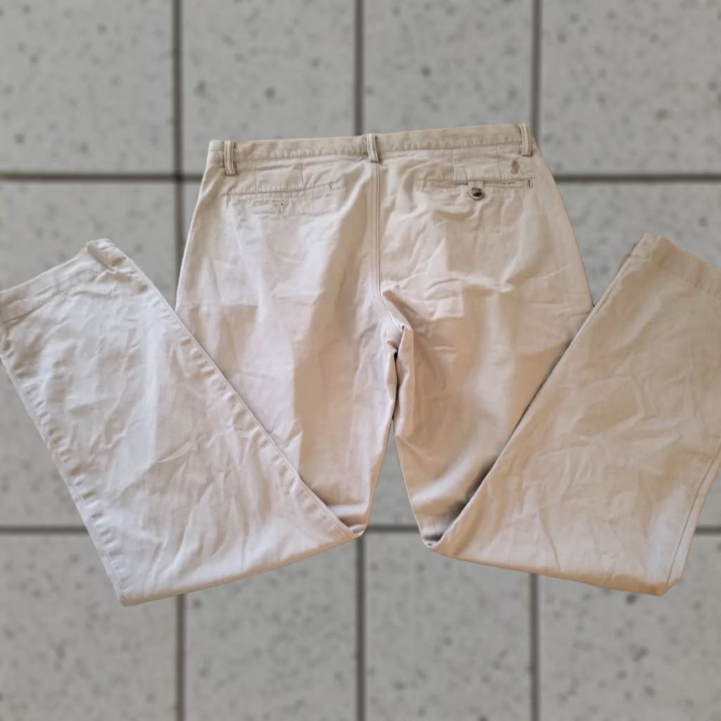 Polo Ralph Lauren Polo Ralph Lauren Pants Chino Cotton Beige 34x32 Regular Mens Size US S / EU 44-46 / 1 - 1 Thumbnail