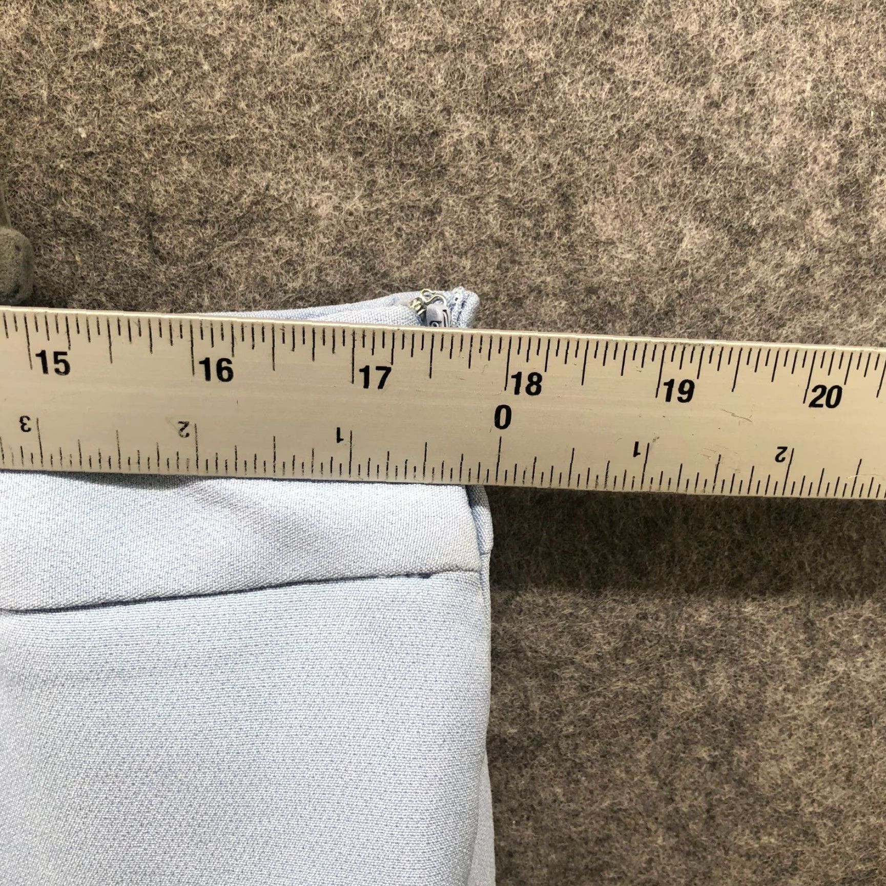 River Island River Island High Rise Flare Crop Dress Pants Womens 12 Light Blue Side Zip Dress Pants Women's 12 Blue Flared Crop Pant Array? Size 34" / US 12 / IT 48 - 6 Thumbnail