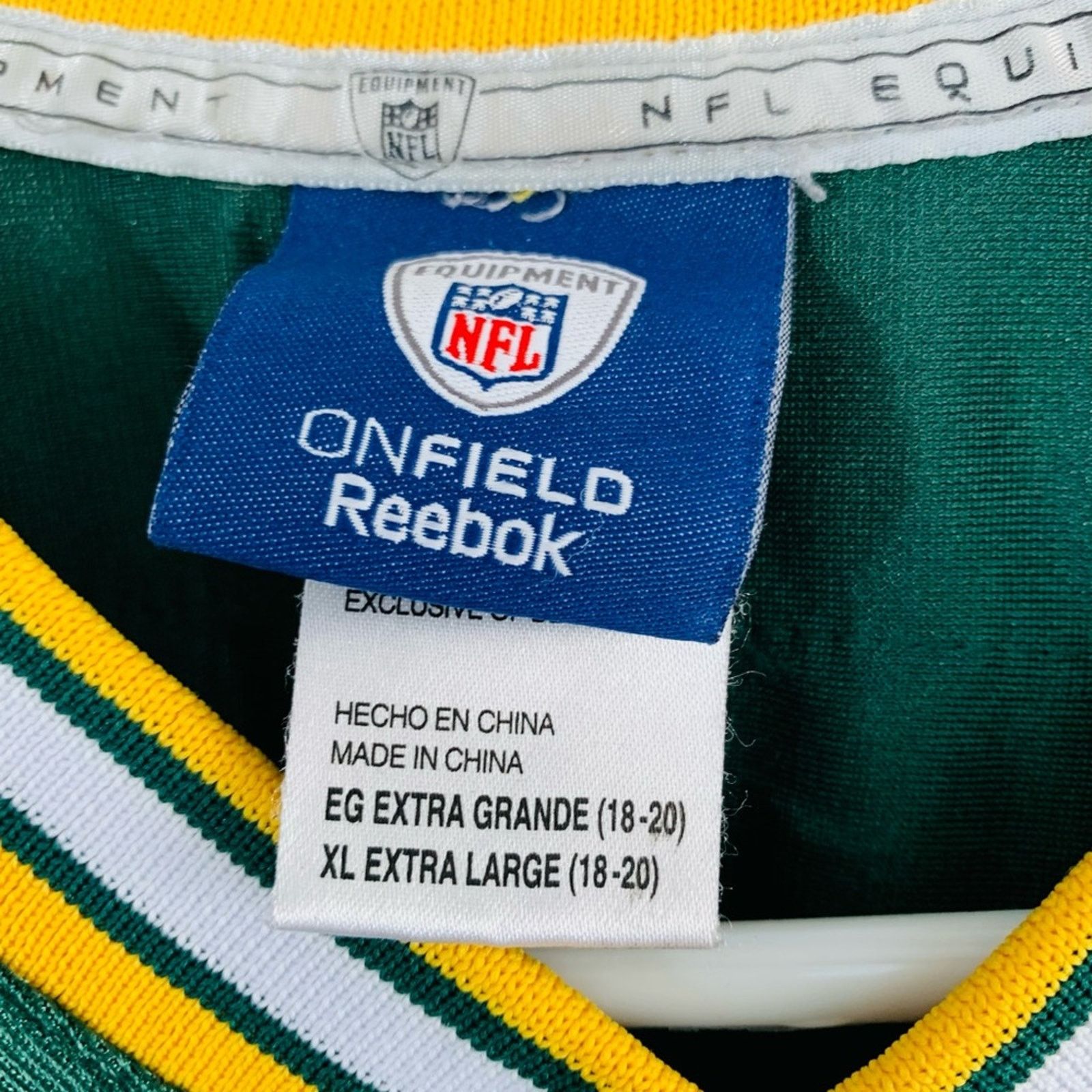 Reebok REEBOK ON FIELD AARON RODGERS PACKERS JERSEY YOUTH XL Size M / US 6-8 / IT 42-44 - 2 Thumbnail