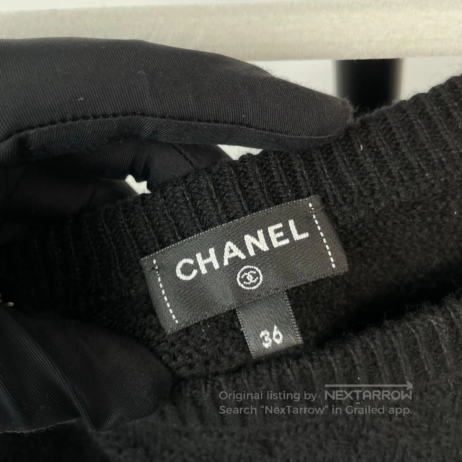 Chanel Chanel Black Leather Strap Chain Slanted Shoulder Long Sle Size XS / US 0-2 / IT 36-38 - 3 Thumbnail