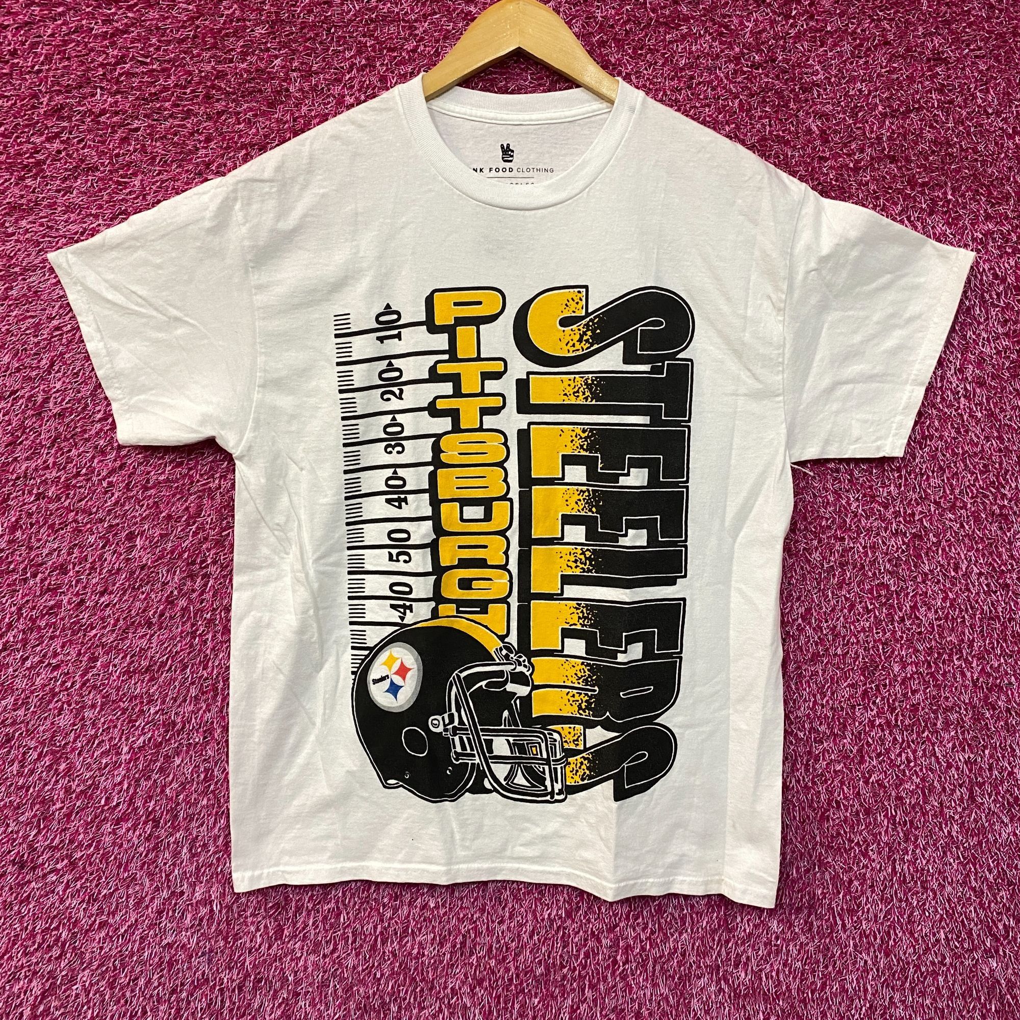 Junk Food Junk Food Clothing Pittsburgh Steelers NFL Retro White T-Shi Size US M / EU 48-50 / 2 - 1 Thumbnail