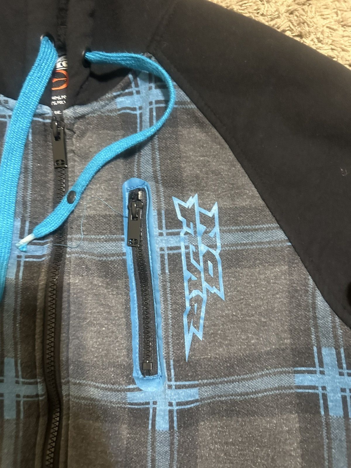 No Fear × Vintage Vintage No Fear “blue & black” hoodie 90s size Medium Size US M / EU 48-50 / 2 - 2 Thumbnail