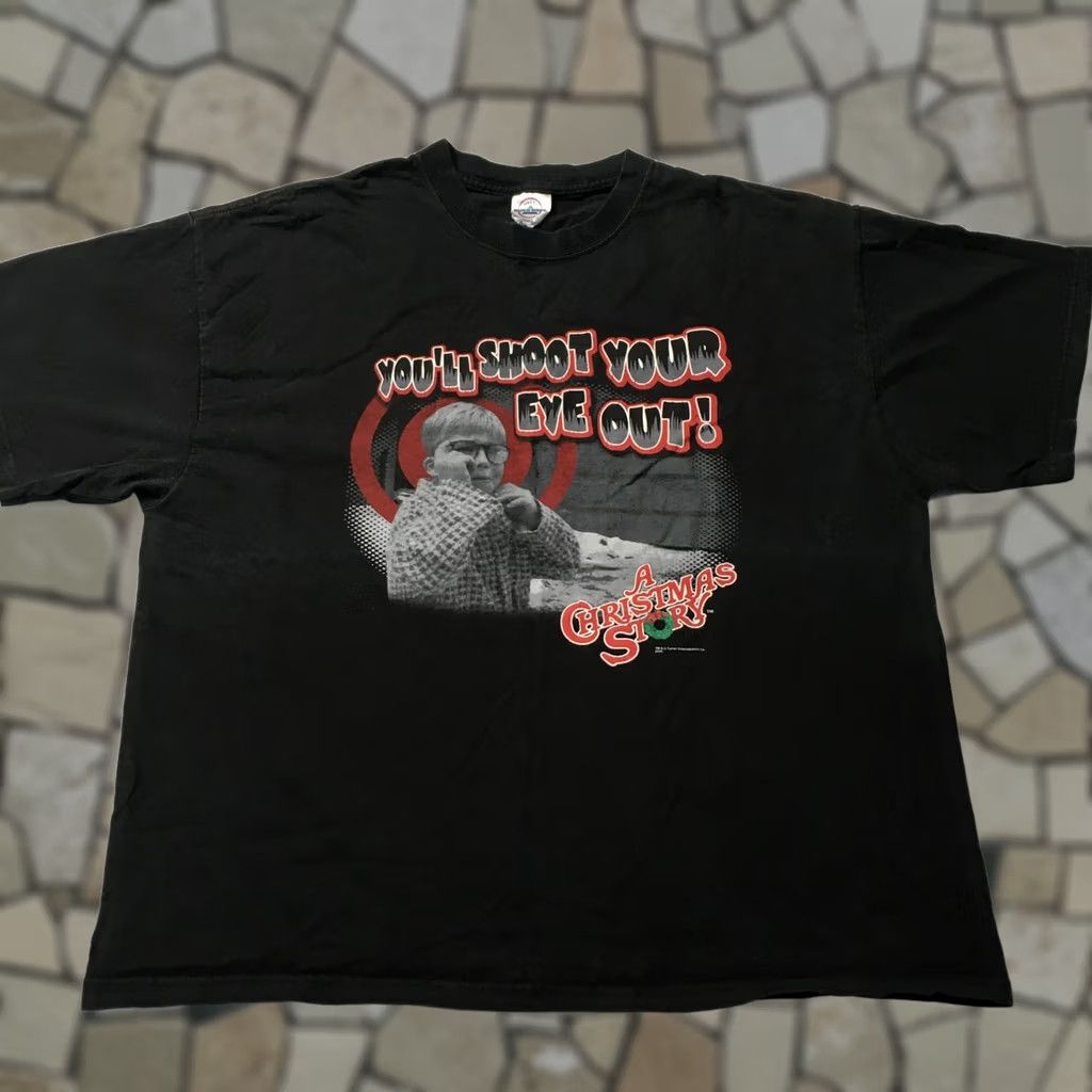 Delta A Christmas Story Movie Shirt Mens XL BLACK "You'll Shoot Your Eye Out" Size US XL / EU 56 / 4 - 1 Thumbnail