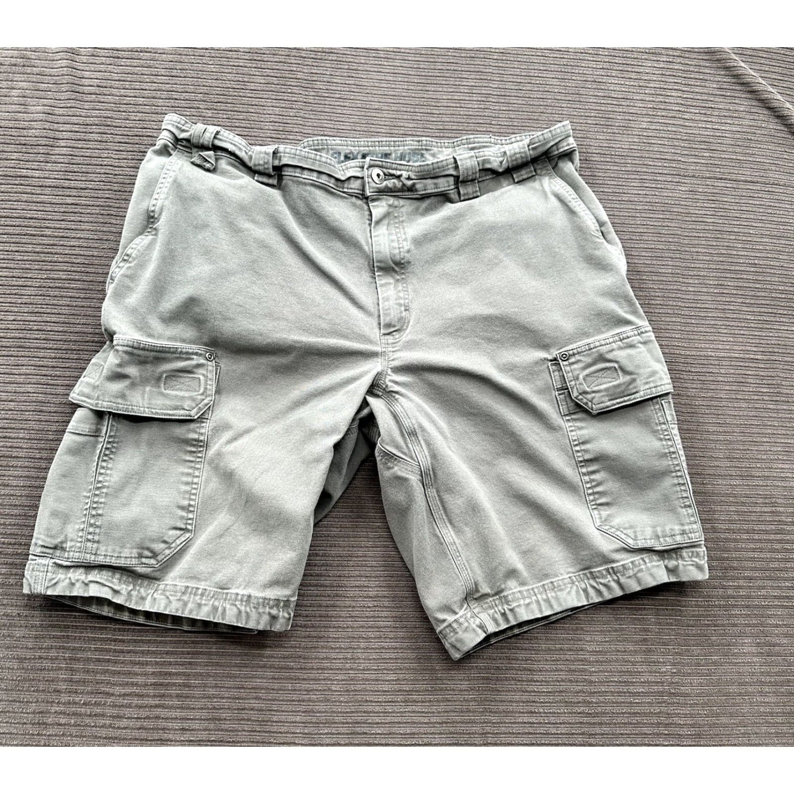 Vintage Duluth Flex Fire Hose Cargo Shorts Men 42 Green Nylon Outdoors Hiking 5-Pocket 11in Inseam Casual Size US 42 / EU 58 - 2 Thumbnail