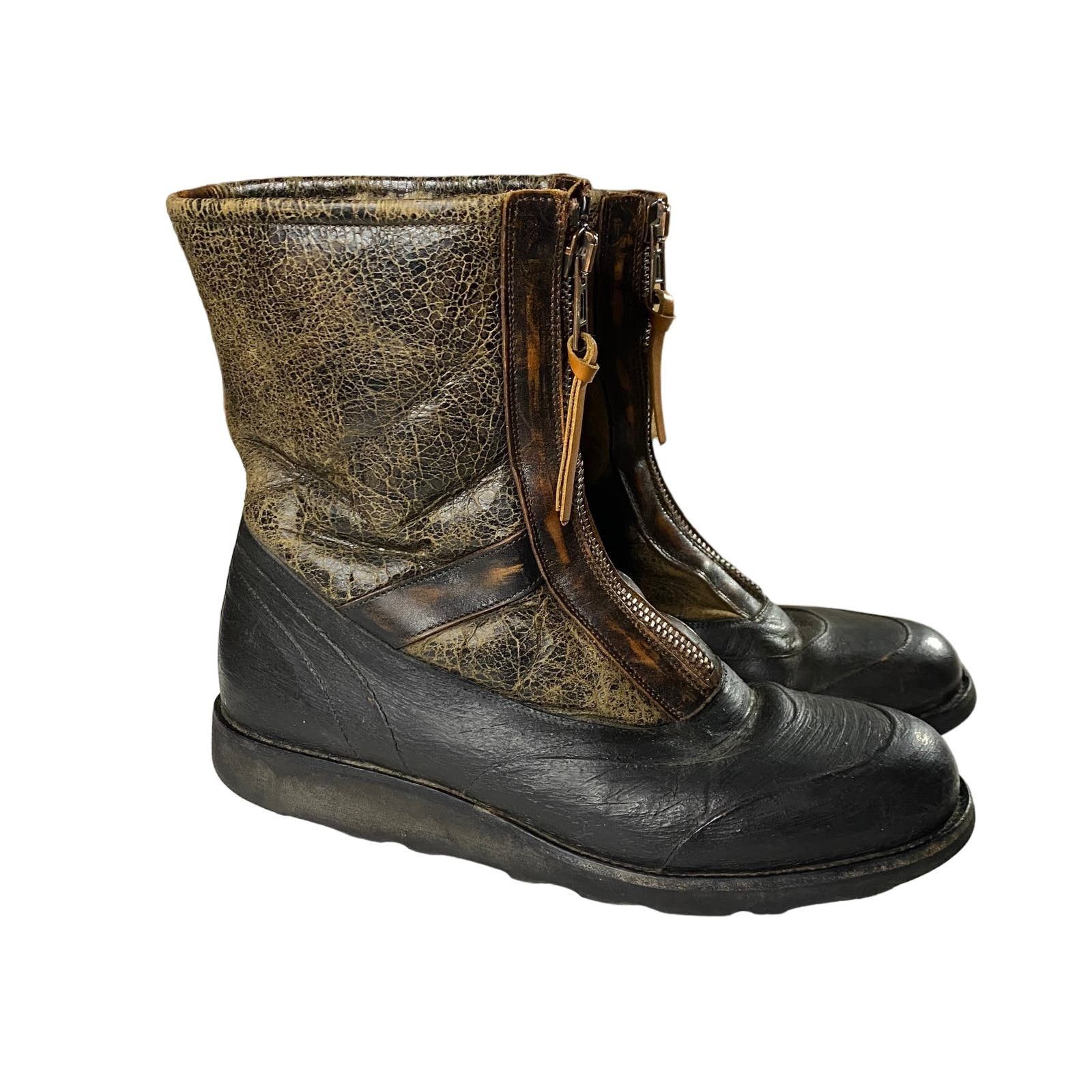 image of Maison Margiela Maison Martina Margiela Fighter-Bomber Boots Shoes 43 in Brown, Men's (Size 10)