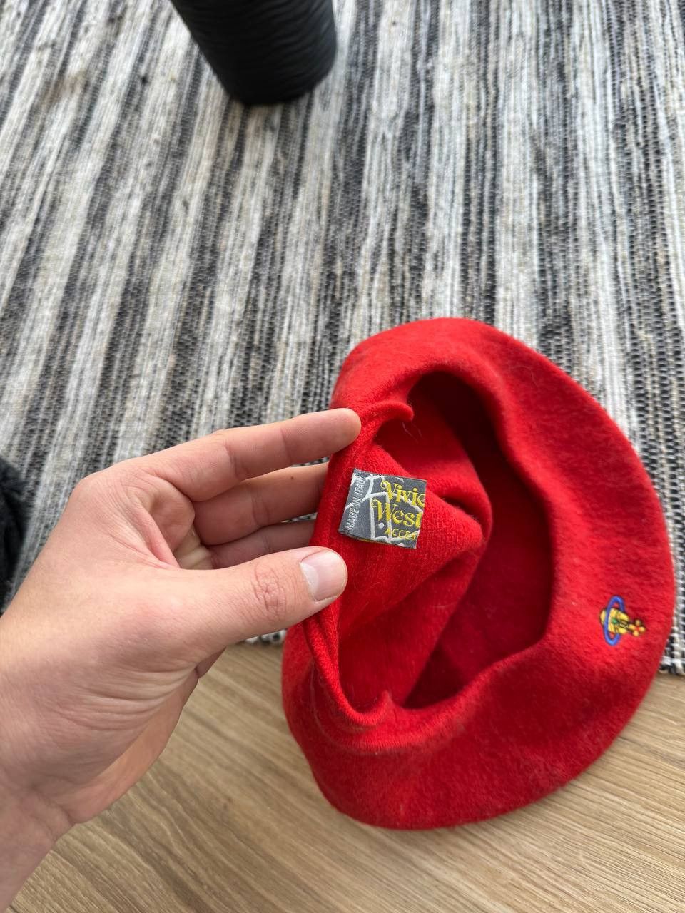 Vivienne Westwood VIVIENNE WESTWOOD BERET RED WOOMEN’S WOOL HAT LIMITEDEDITION Size ONE SIZE - 6 Thumbnail