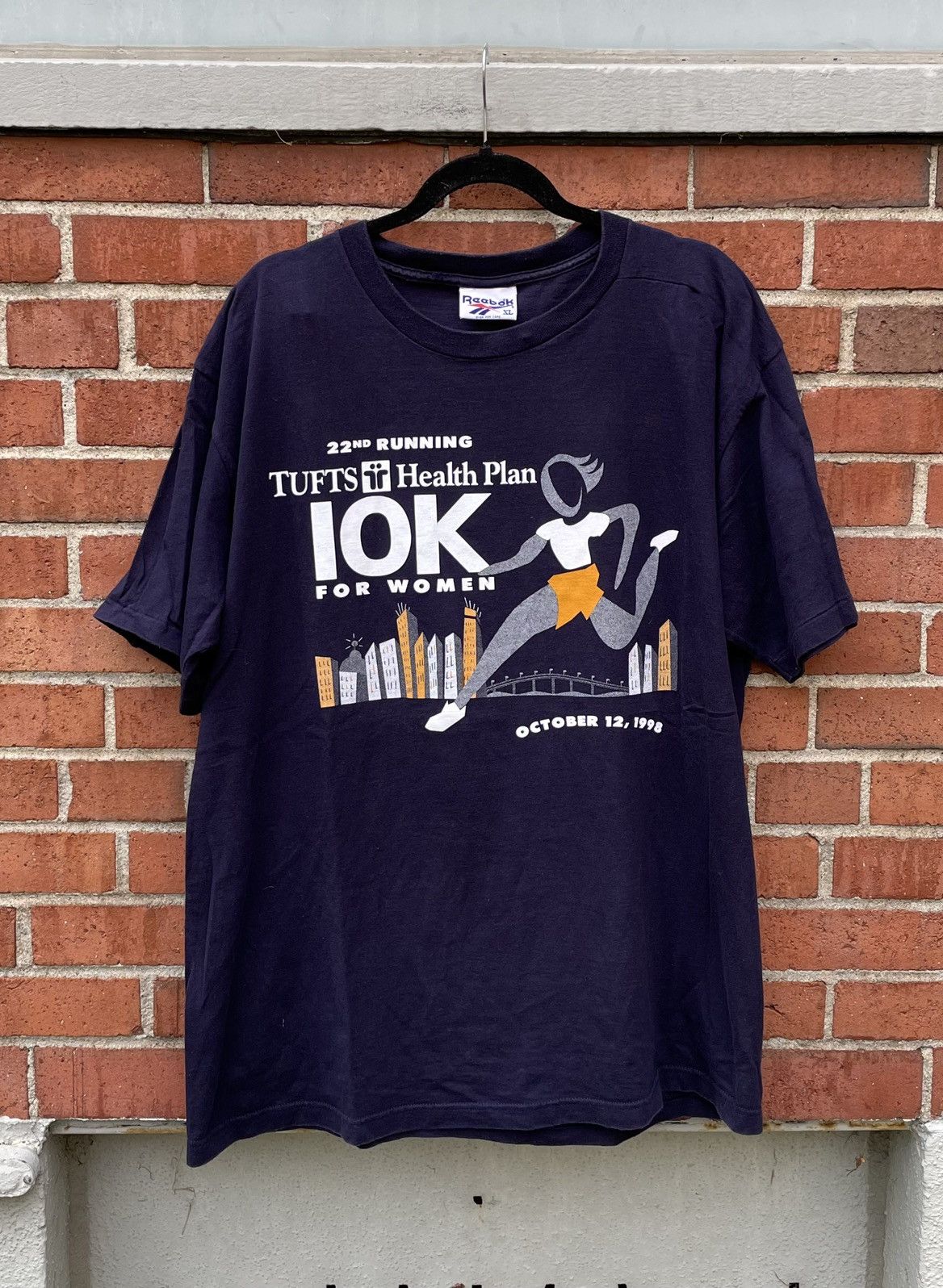 Reebok 98 RBK Tuffs Health Plan 10k For Women Running TShirt Size US XL / EU 56 / 4 - 1 Thumbnail