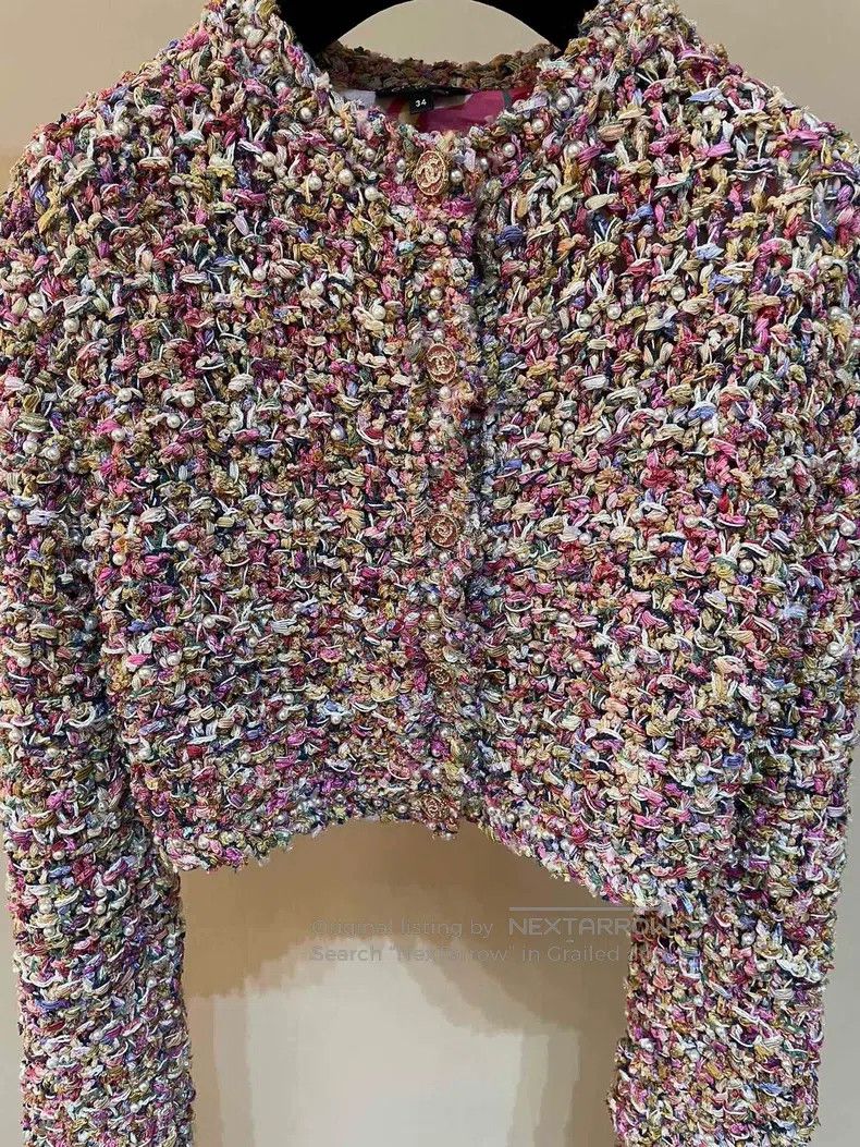 Chanel Chanel Preview series colourful pearl woven jacket Size XXS / US 00 / IT 34 - 2 Thumbnail