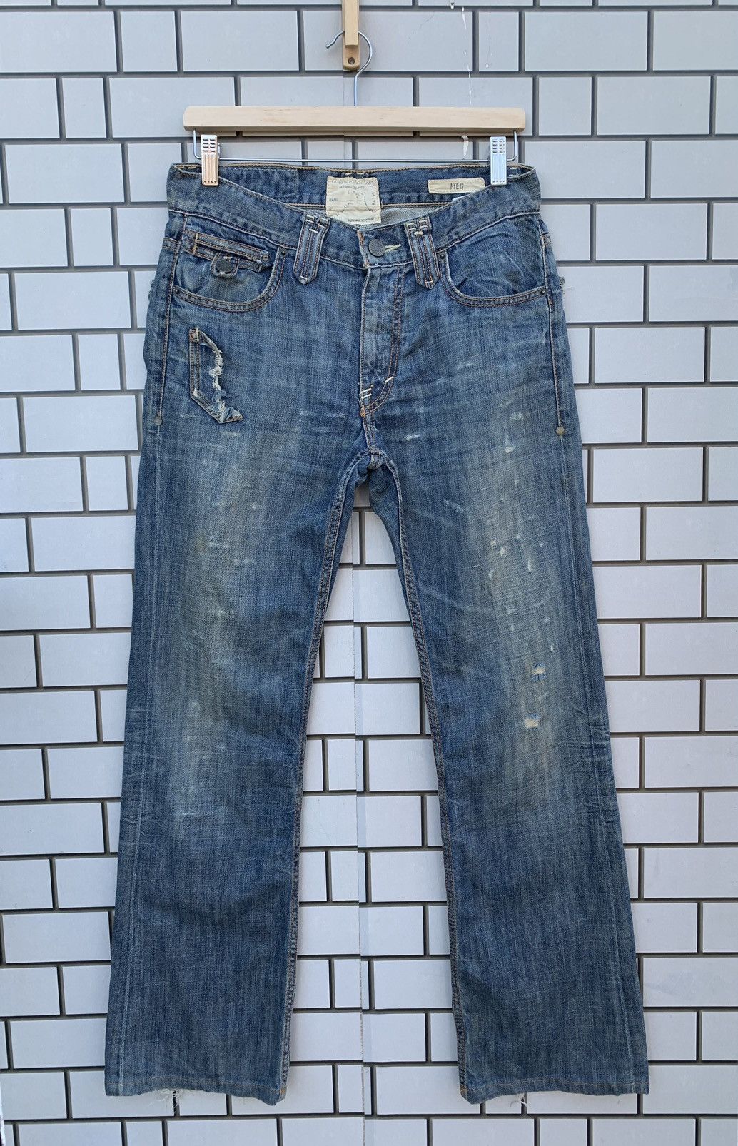 If Six Was Nine × Taverniti Japanese Brand Taverniti by Jimmy Taverniti Distressed Denim Size US 32 / EU 48 - 1 Thumbnail